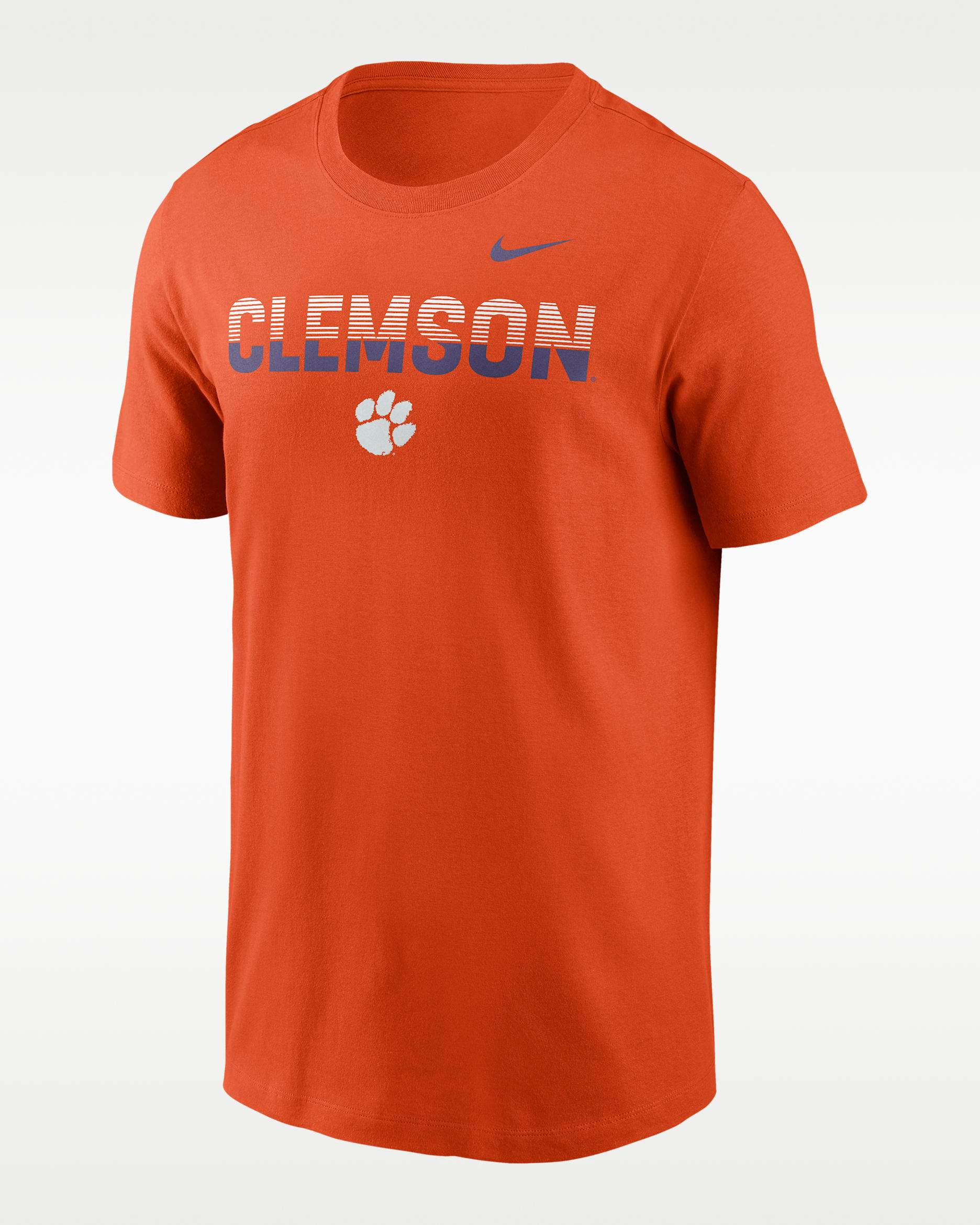 Playera universitaria Nike para hombre Clemson Primetime Kinetic - Naranja