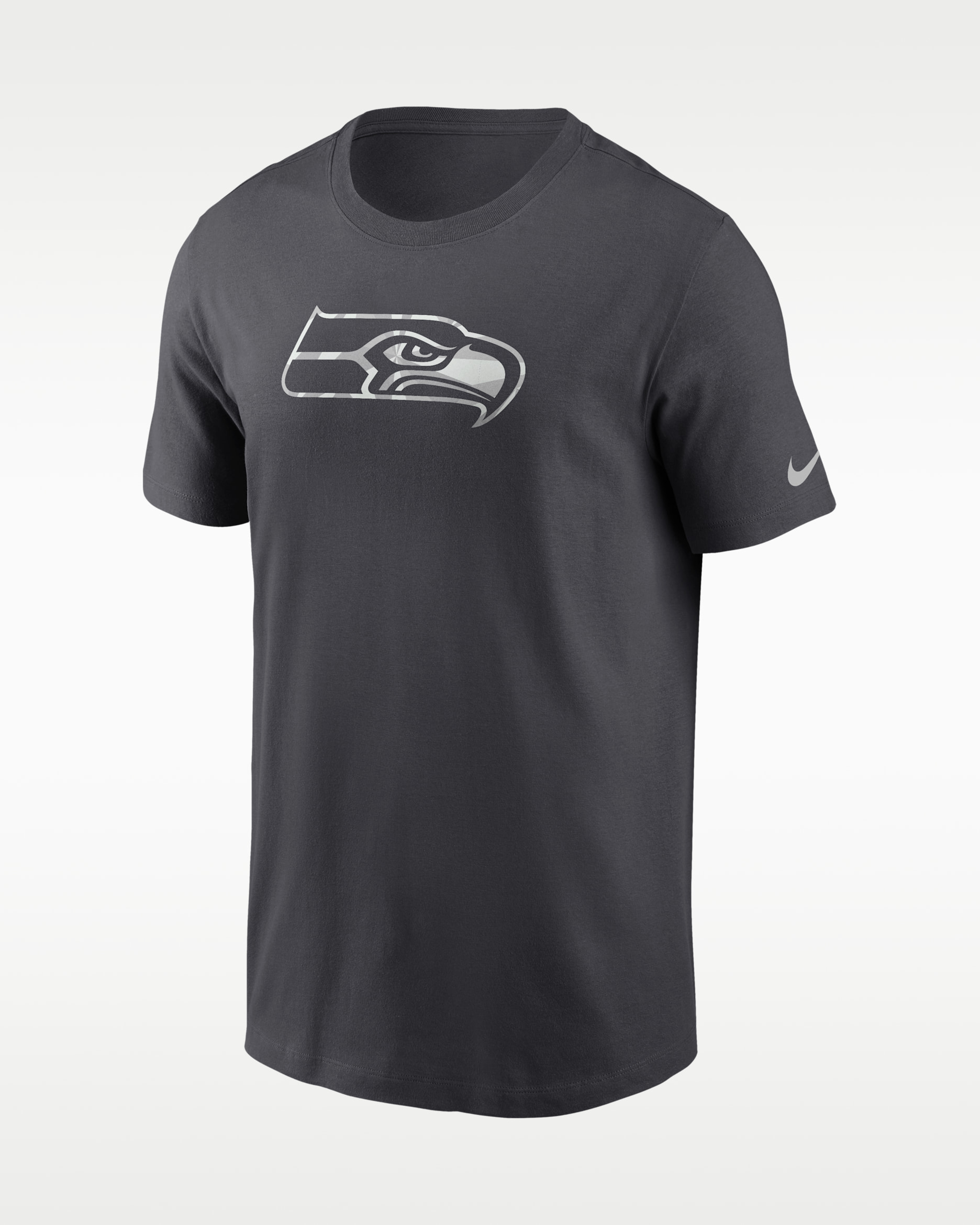 Playera Nike de la NFL para hombre Seattle Seahawks Fractal Logo - Antracita