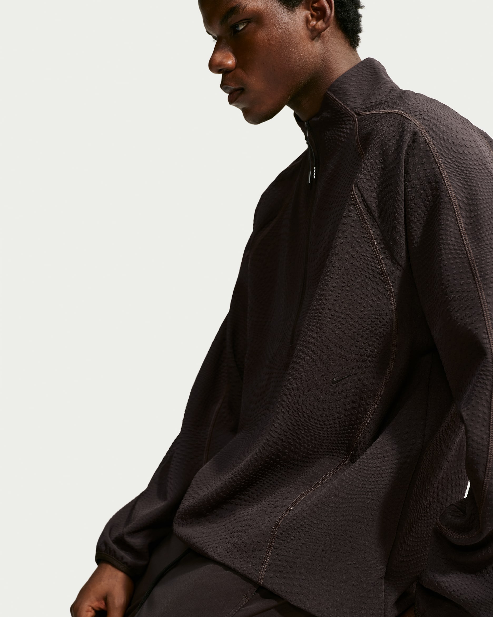 Nike Tech Men's Loose Dri-FIT Quarter-Zip Top - Velvet Brown/Black