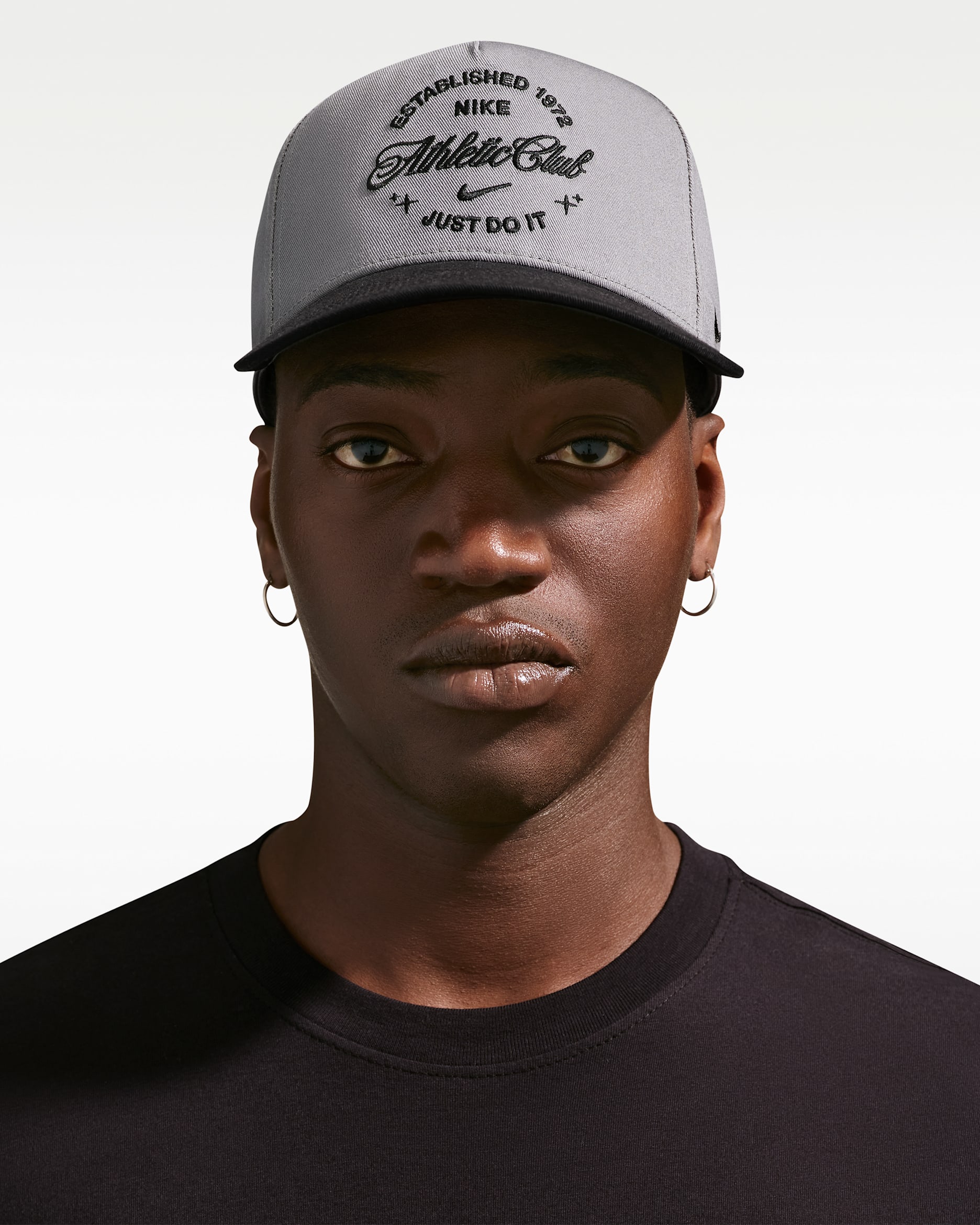 Nike Rise Structured A-Frame Cap - Smoke Grey/Black/Black