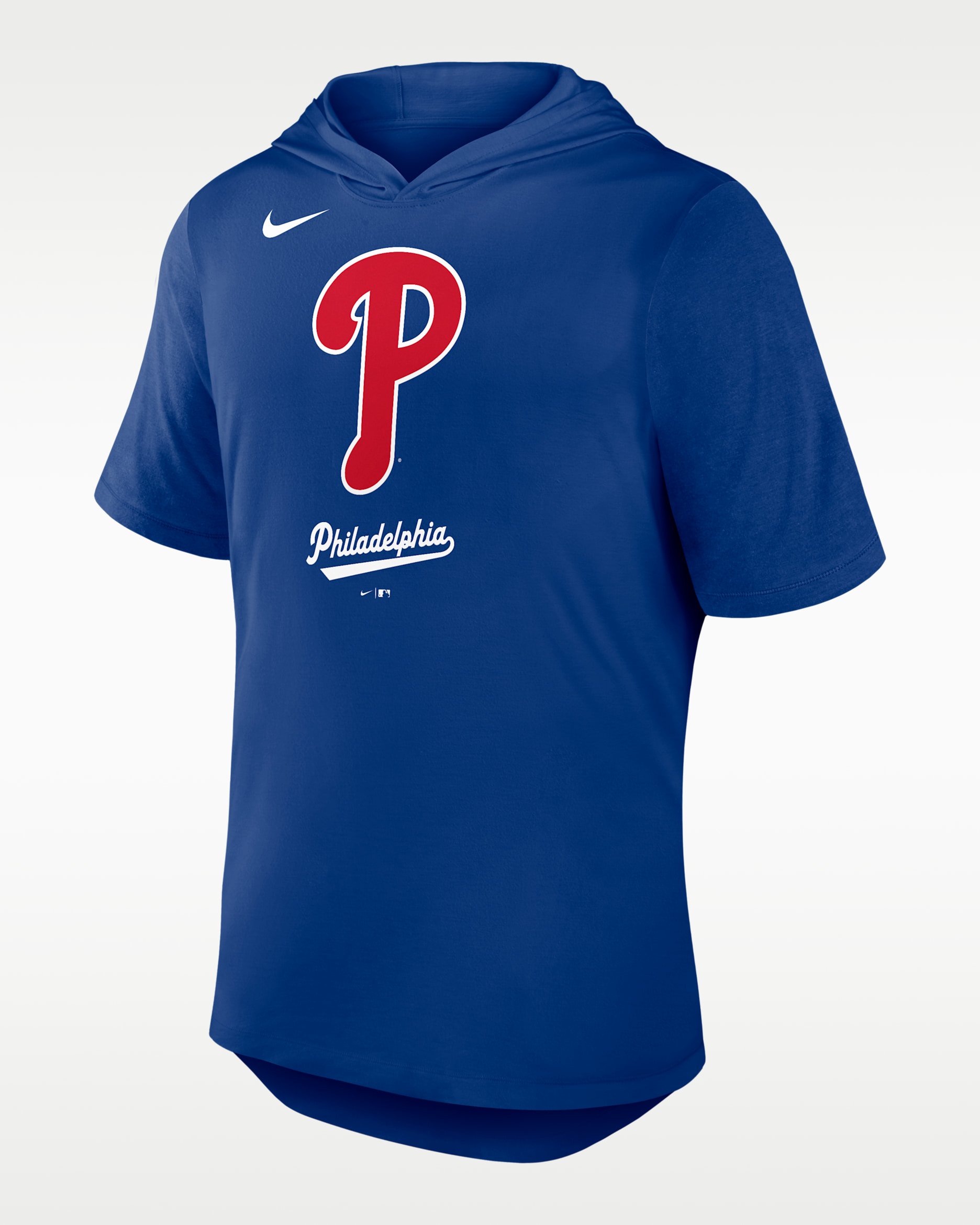 Playera Nike Dri-FIT de la MLB con gorro para hombre Philadelphia Phillies Logo - Royal