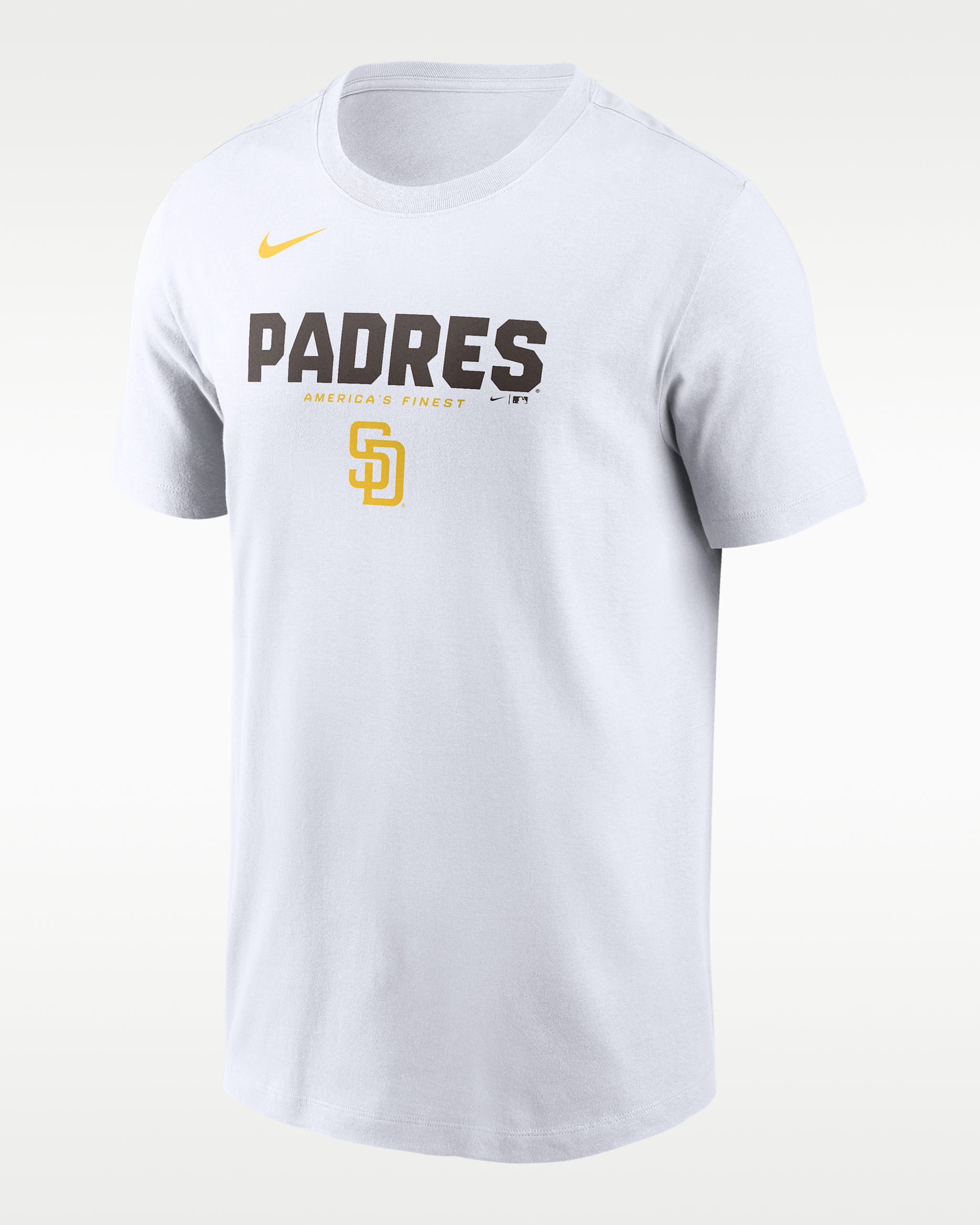San Diego Padres Bold Team Name Men's Nike MLB T-Shirt - White