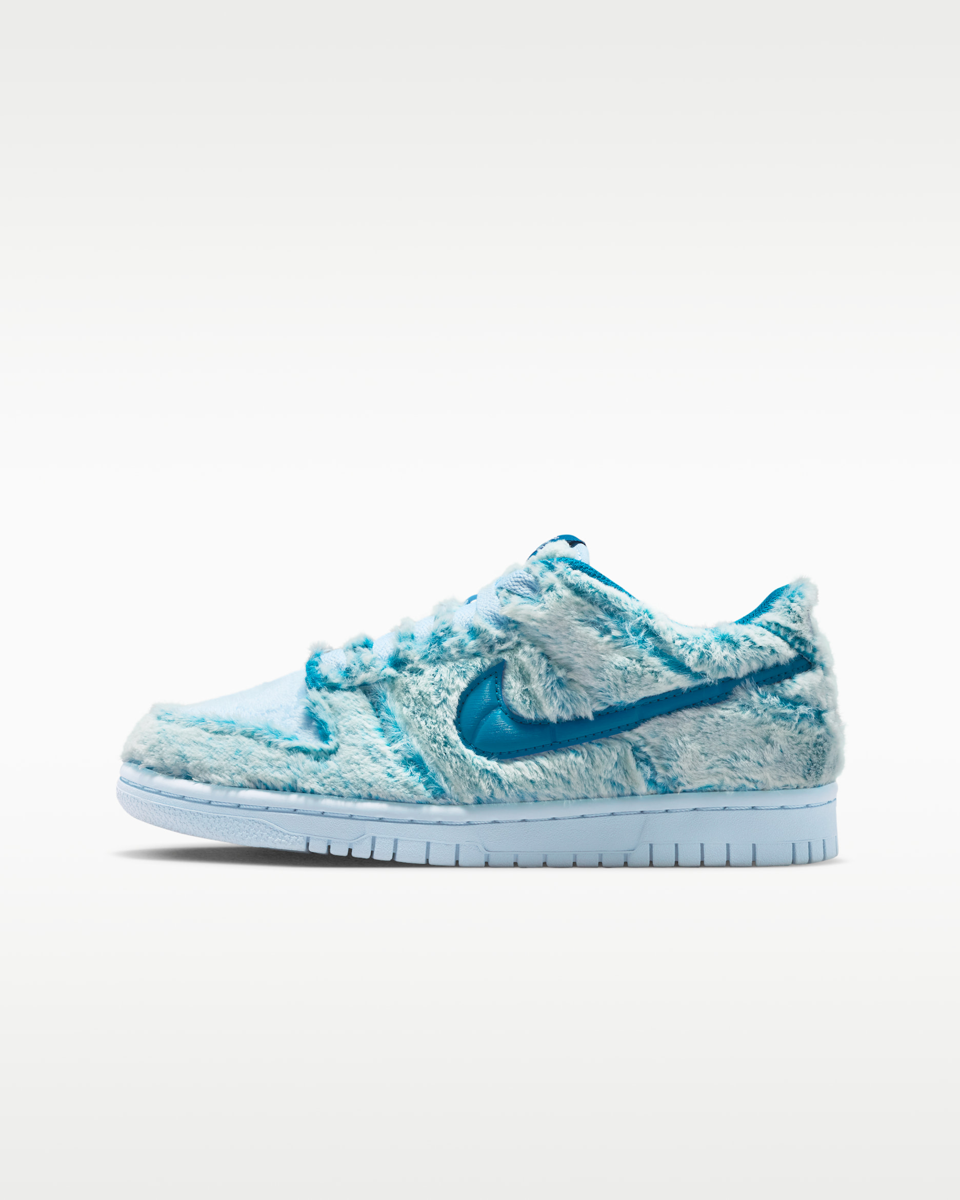 Nike Dunk Low Big Kids' Shoes - Green Abyss/White/Celestine Blue