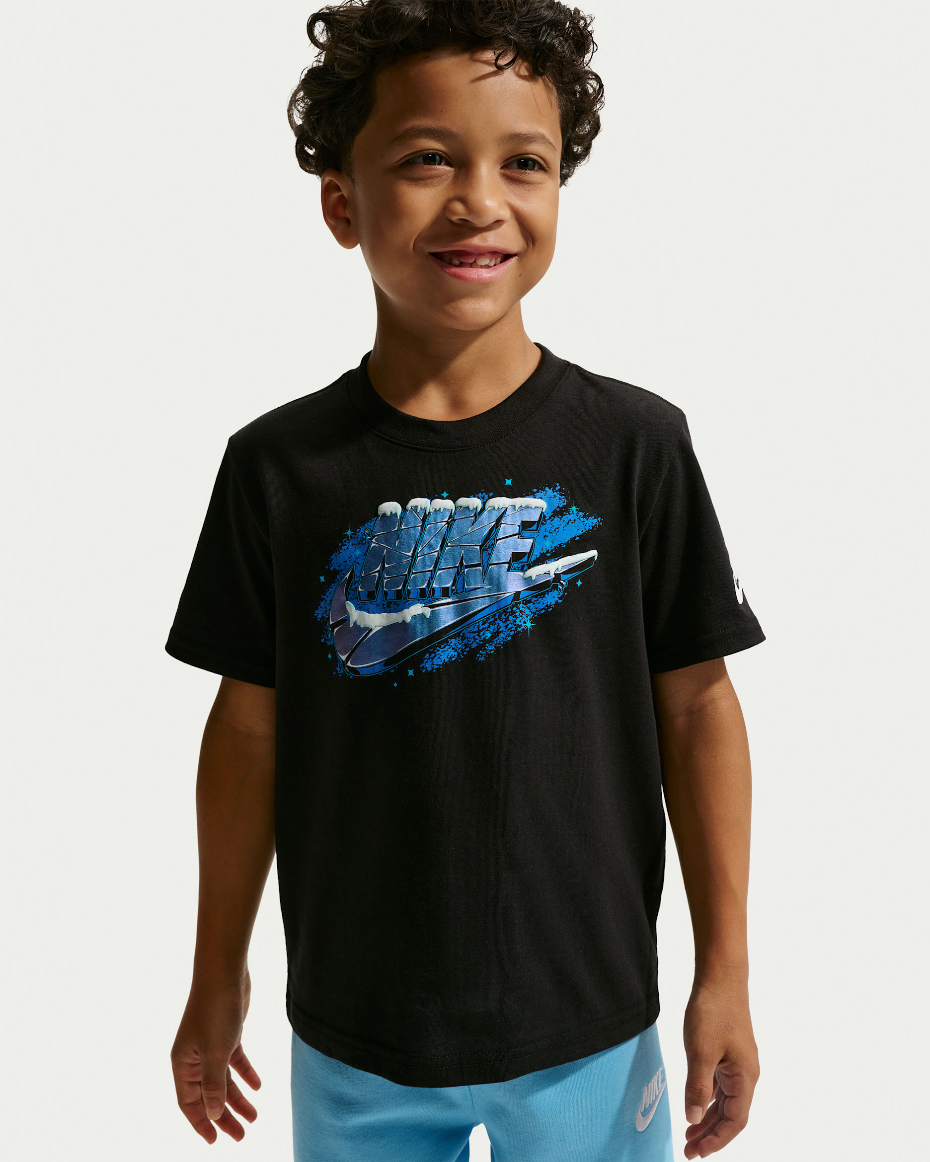 Nike Little Kids' Icy Futura T-Shirt - Black