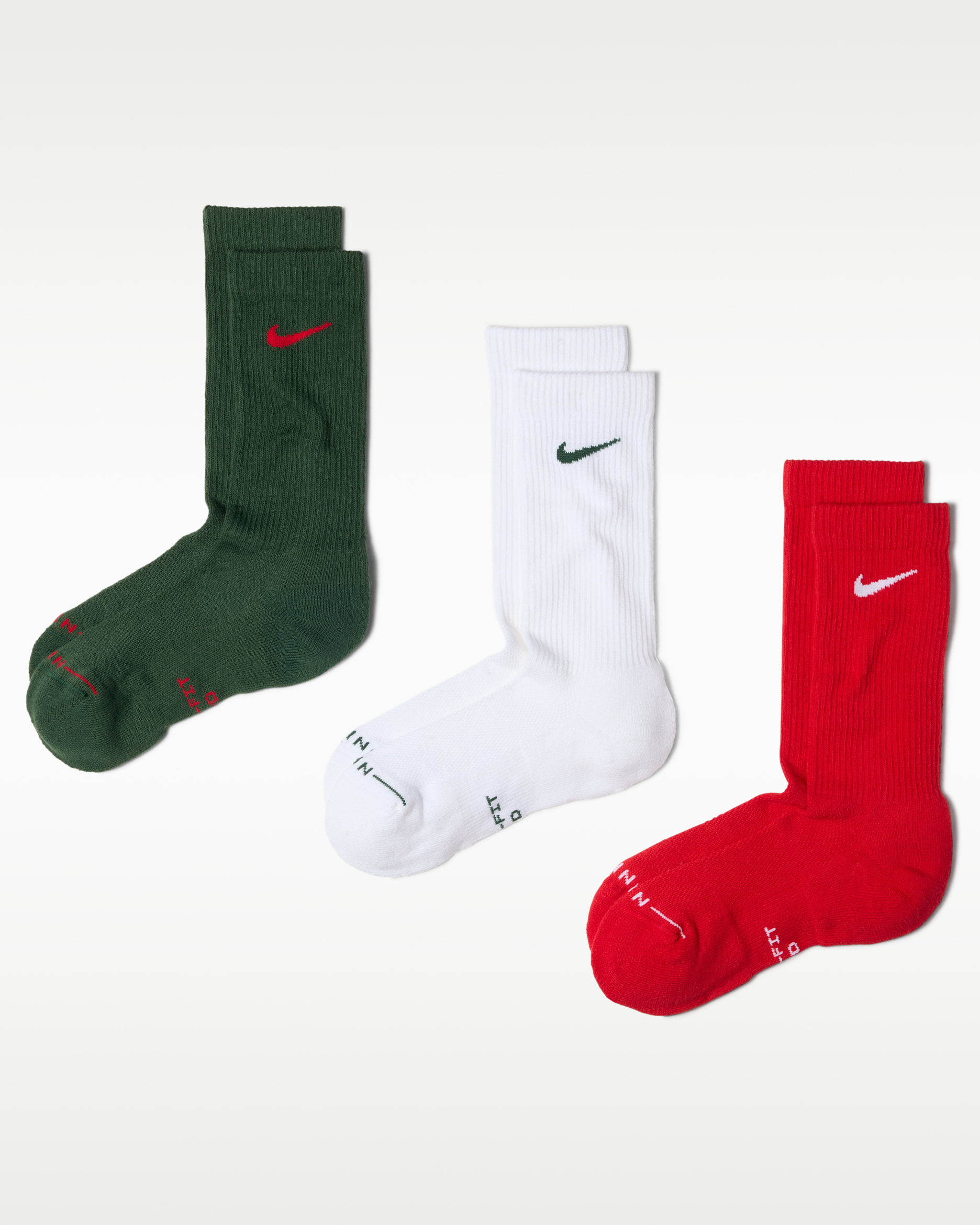 Nike Everyday Elevated Crew Çoraplar (3 Çift) - Multi-Color