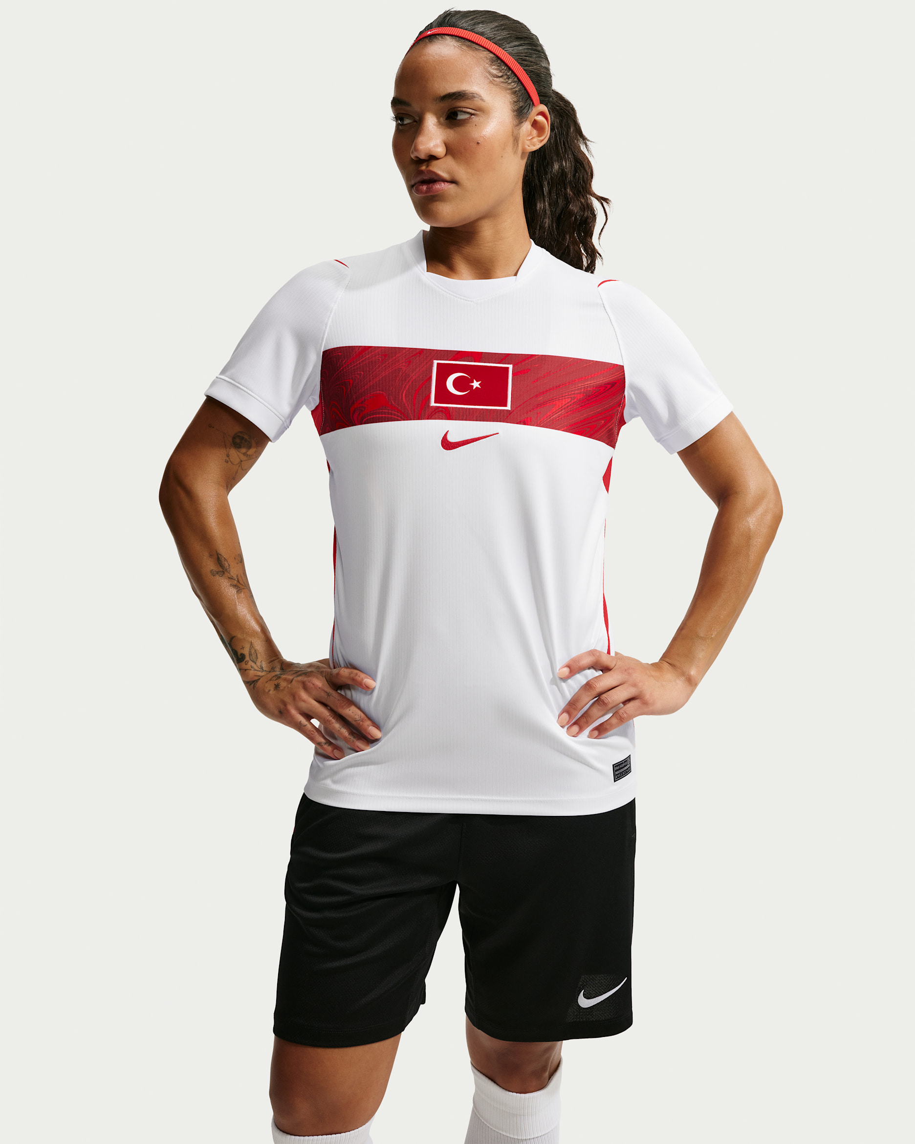 Türkiye 2026 Stadium Away Men's Nike Dri-FIT Football Replica Shirt - White/Sport Red/Sport Red