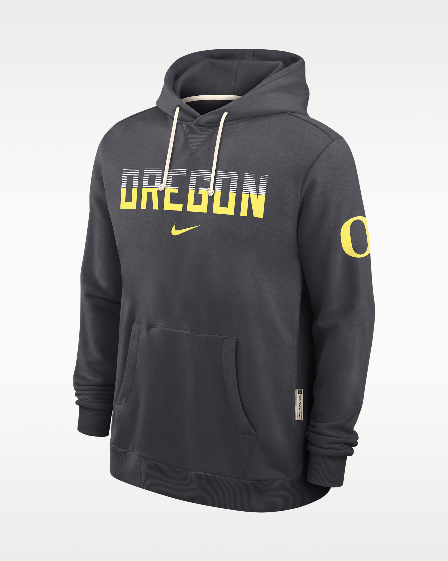 Oregon Sideline Standard Issue Men's Nike Dri-FIT College Pullover Hoodie - Anthracite