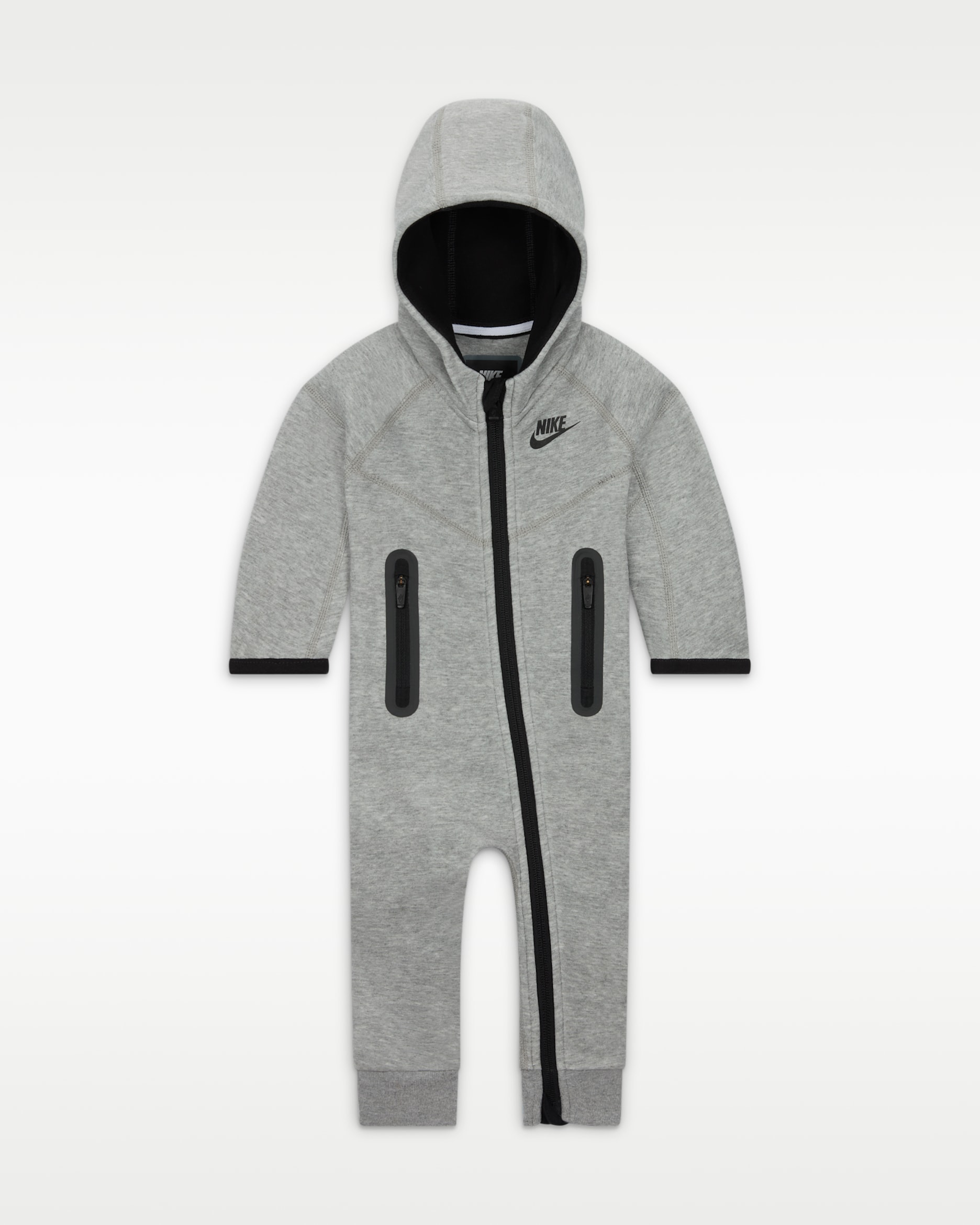 Combinaison Nike Sportswear Tech Fleece Hooded Coverall pour bébé - Dark Grey Heather