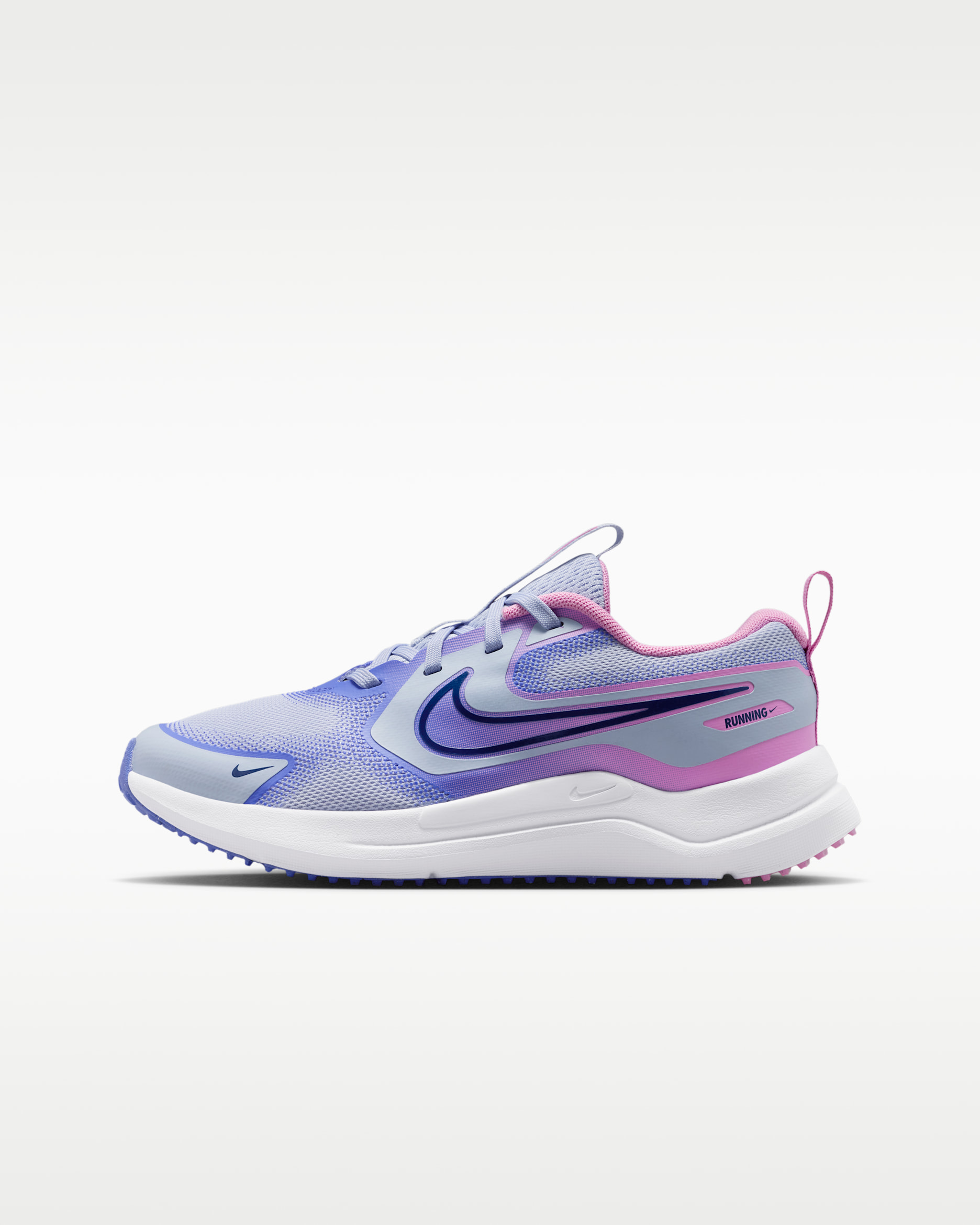 Nike Cosmic Runner Big Kids' Road Running Shoes - Ghost/Sapphire/Light Magenta/Midnight Navy