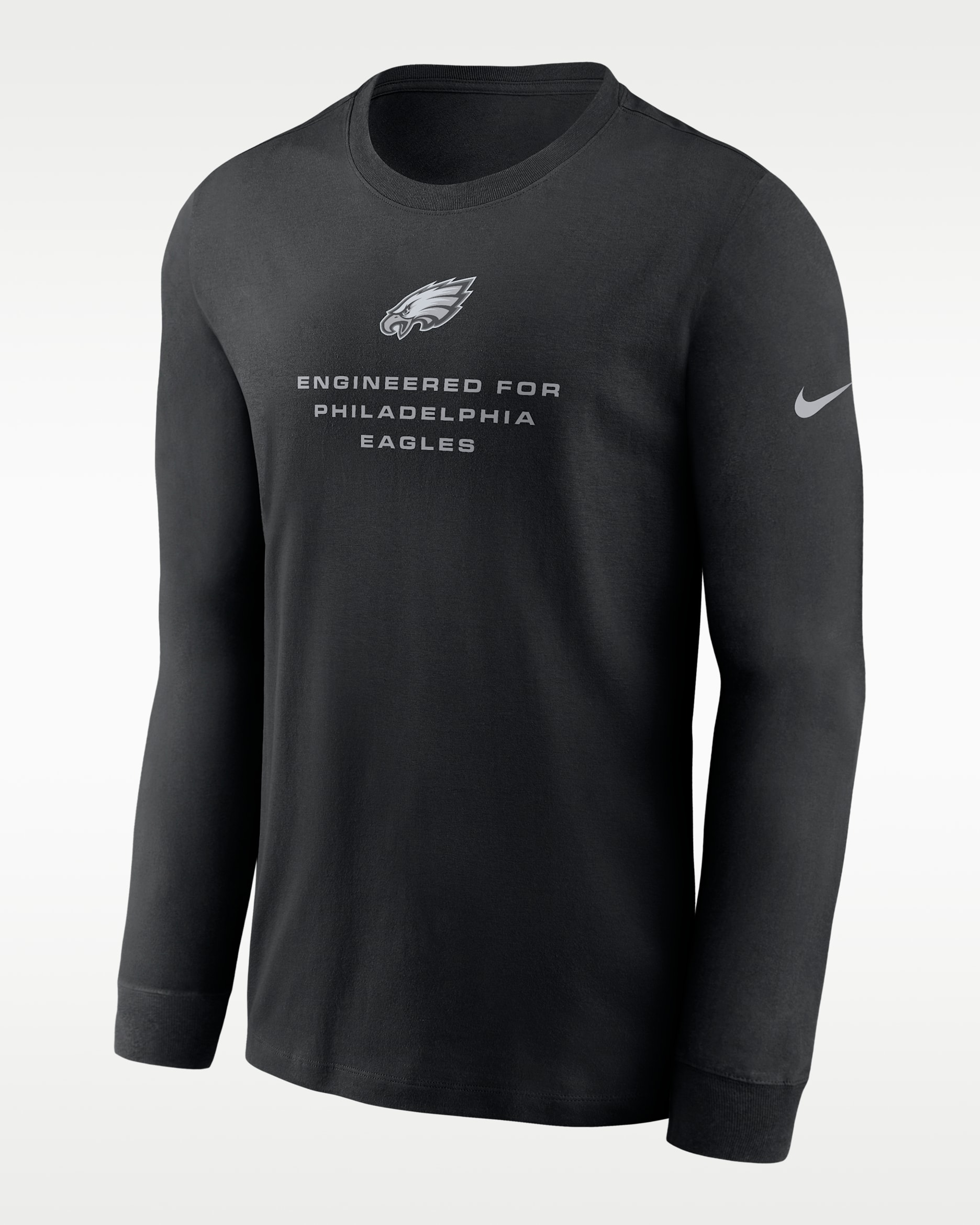 Philadelphia Eagles Team Issue Men's Nike Dri-FIT NFL Long-Sleeve T-Shirt - Black