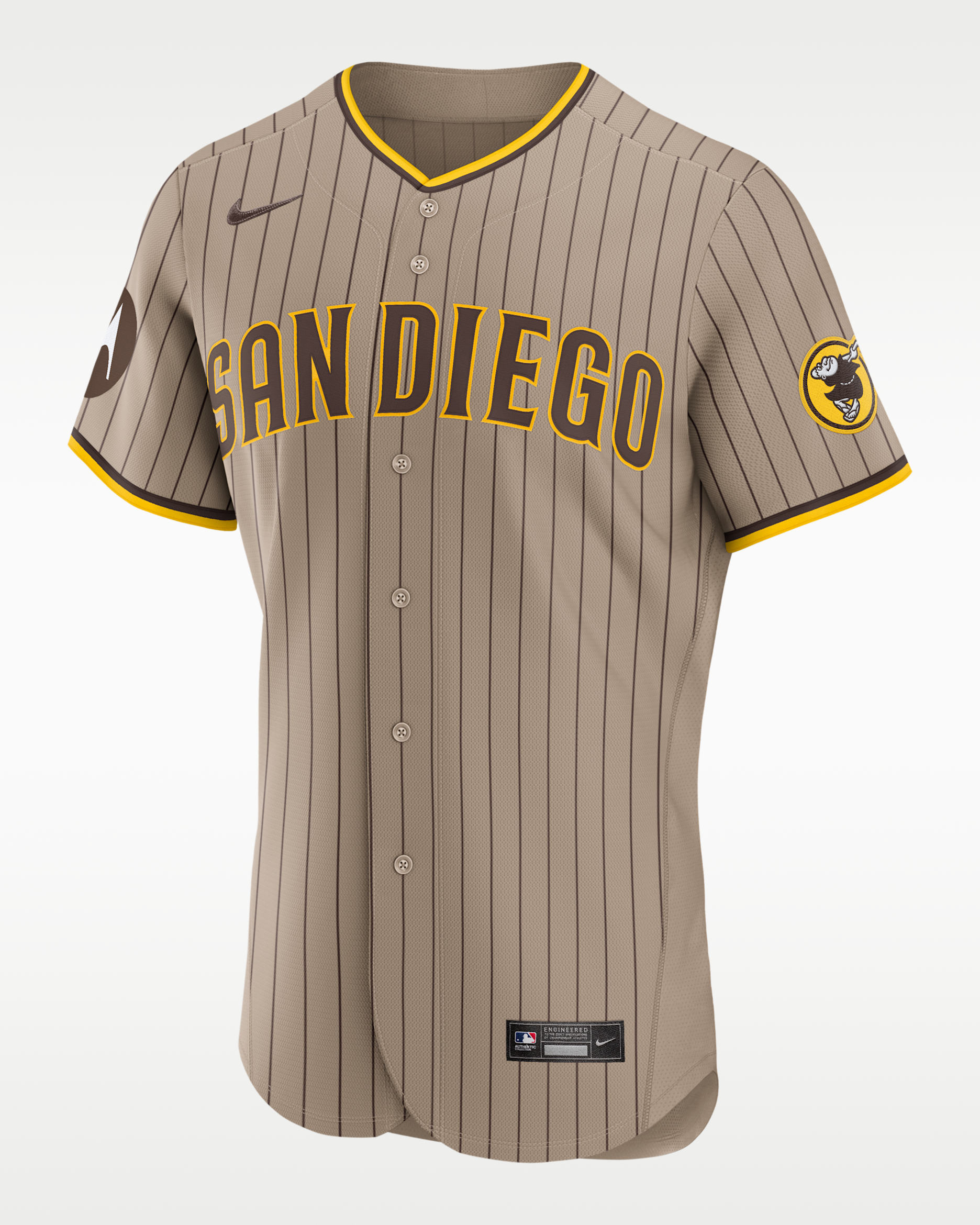 Fernando Tatis Jr. San Diego Padres Men's Nike MLB Authentic Jersey - Brown/Yellow
