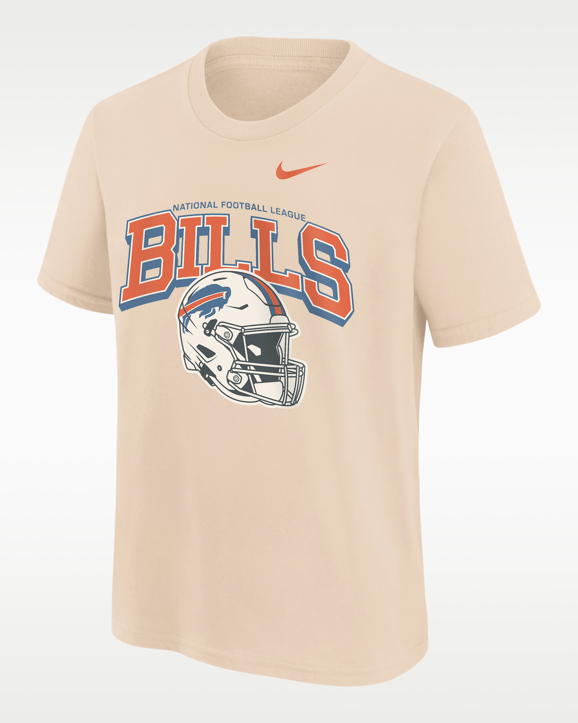 Buffalo Bills Vintage Mod Easy Lane Big Kids' Nike NFL Short-Sleeve T-Shirt - Natural