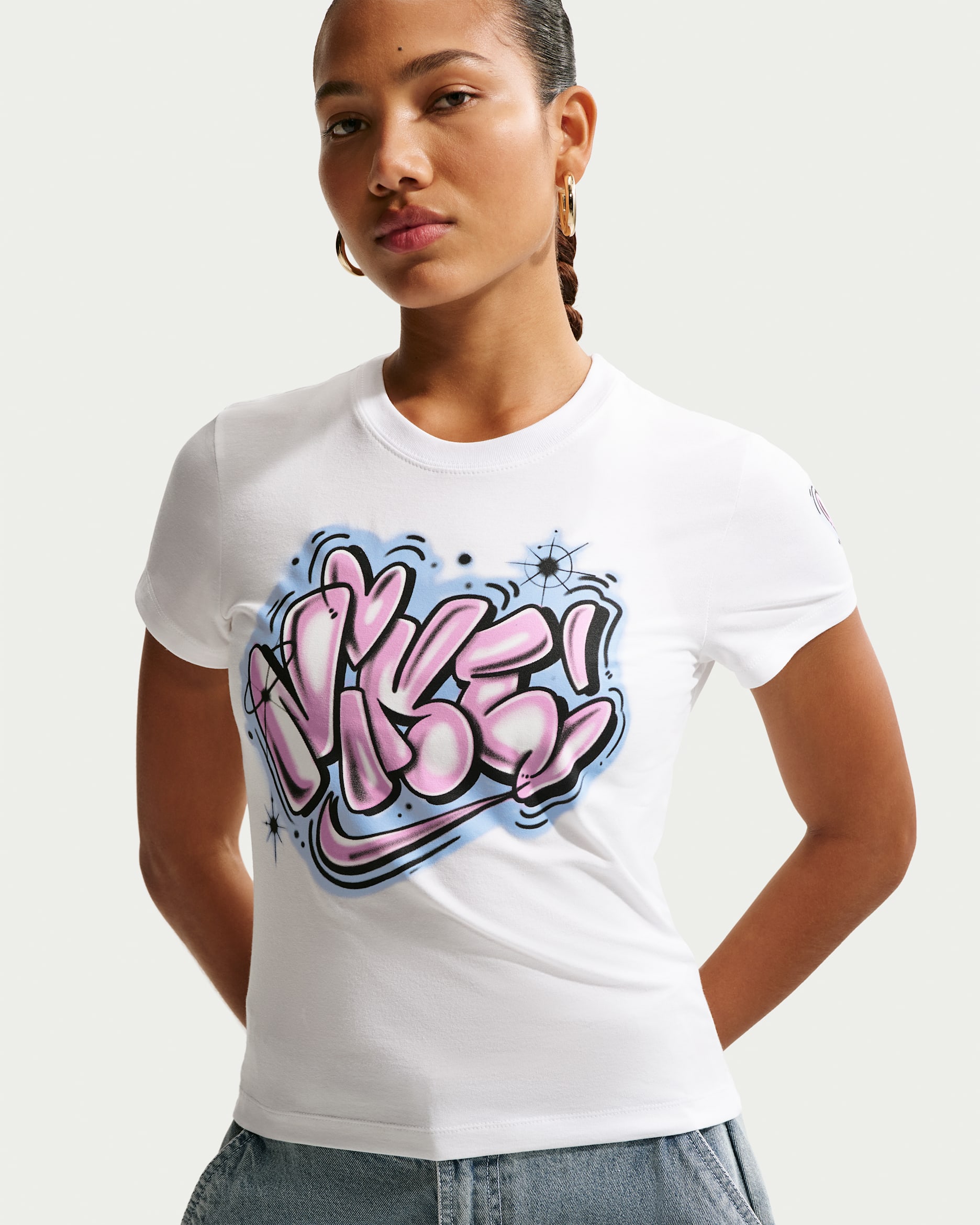 Nike Sportswear Chill Knit Women's Slim Cropped T-Shirt - White