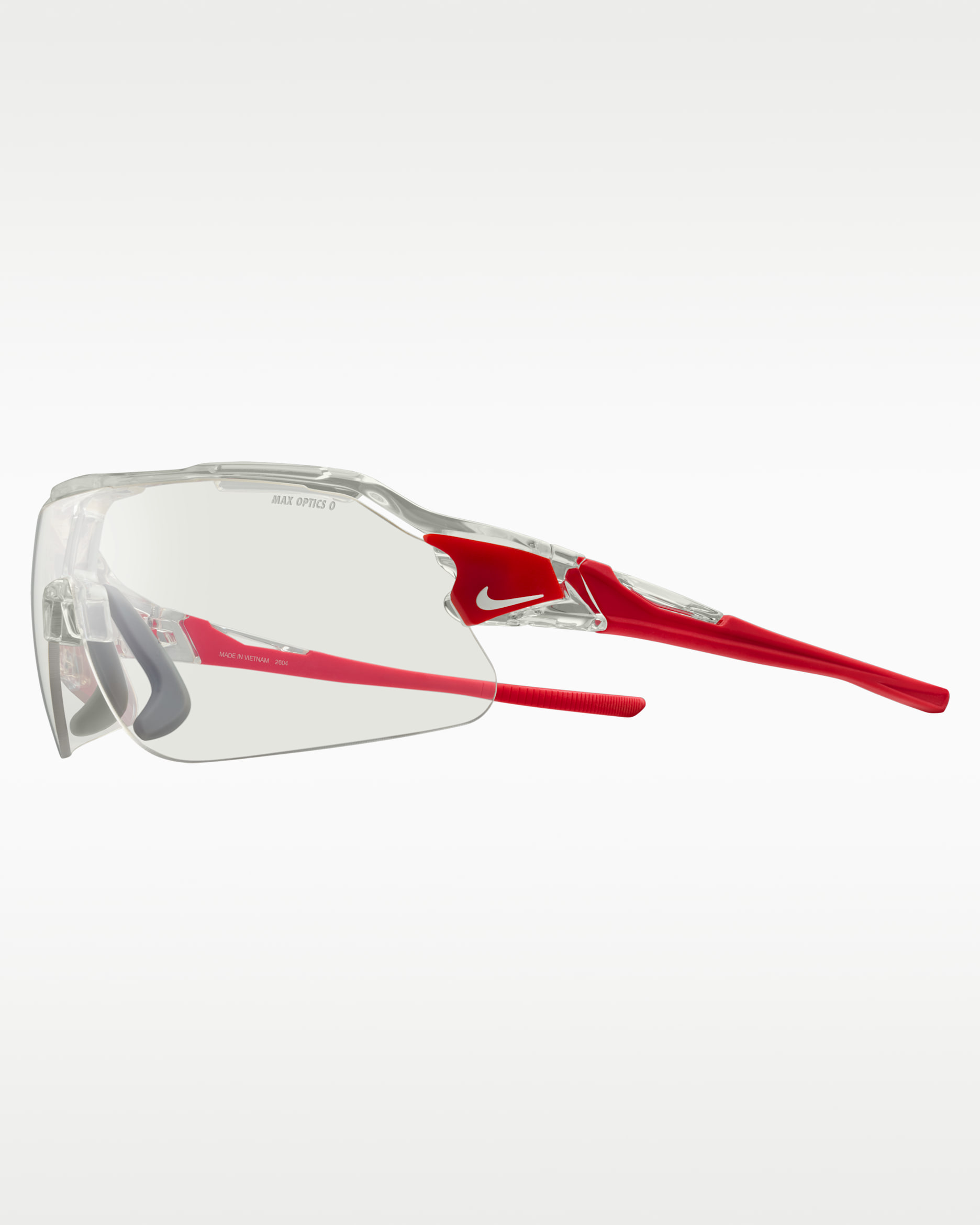 Nike Flyfree Shield “Allisha Gray” Mirrored Sunglasses - Clear/Red