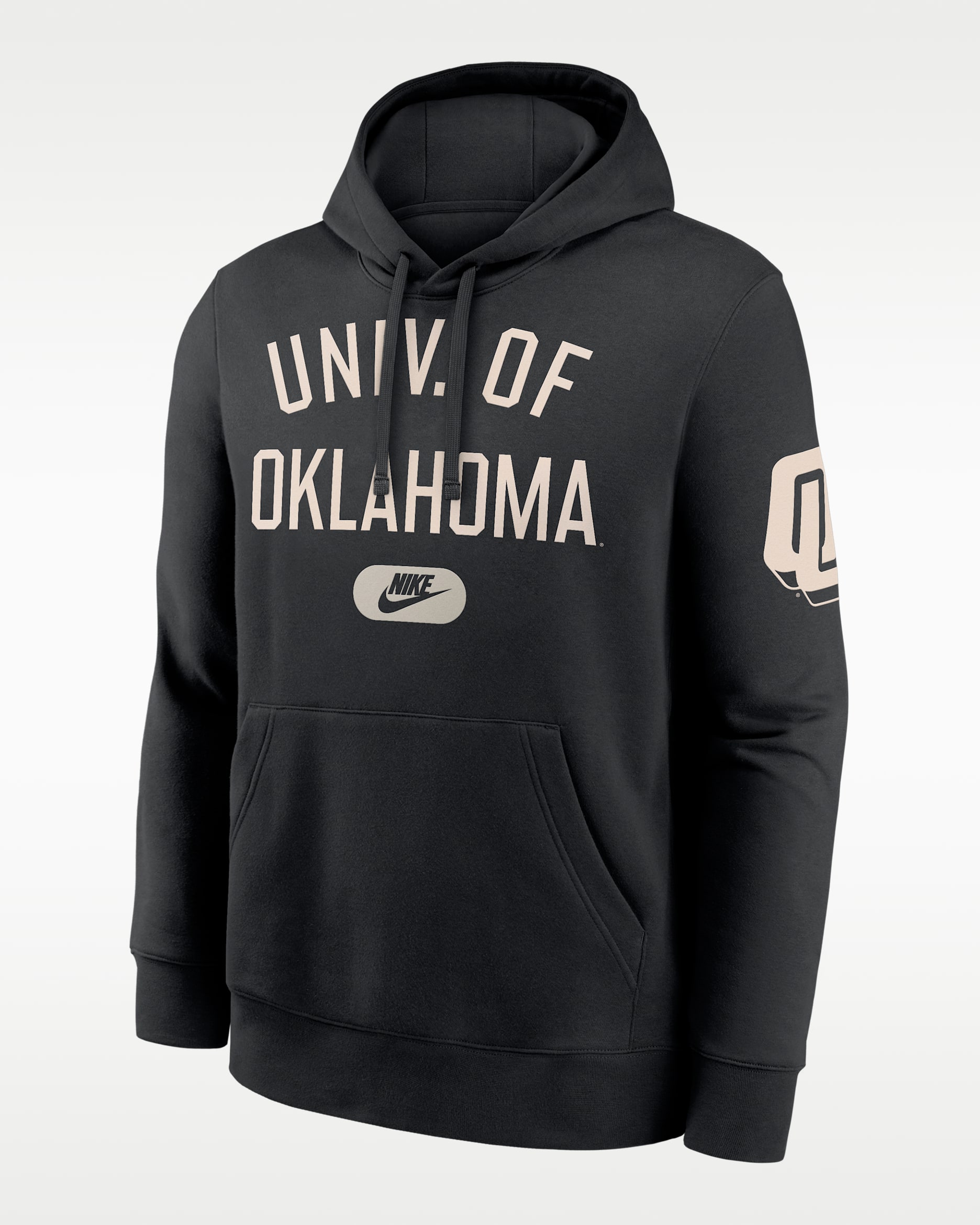 Oklahoma Club Men's Nike College Pullover Hoodie - Black