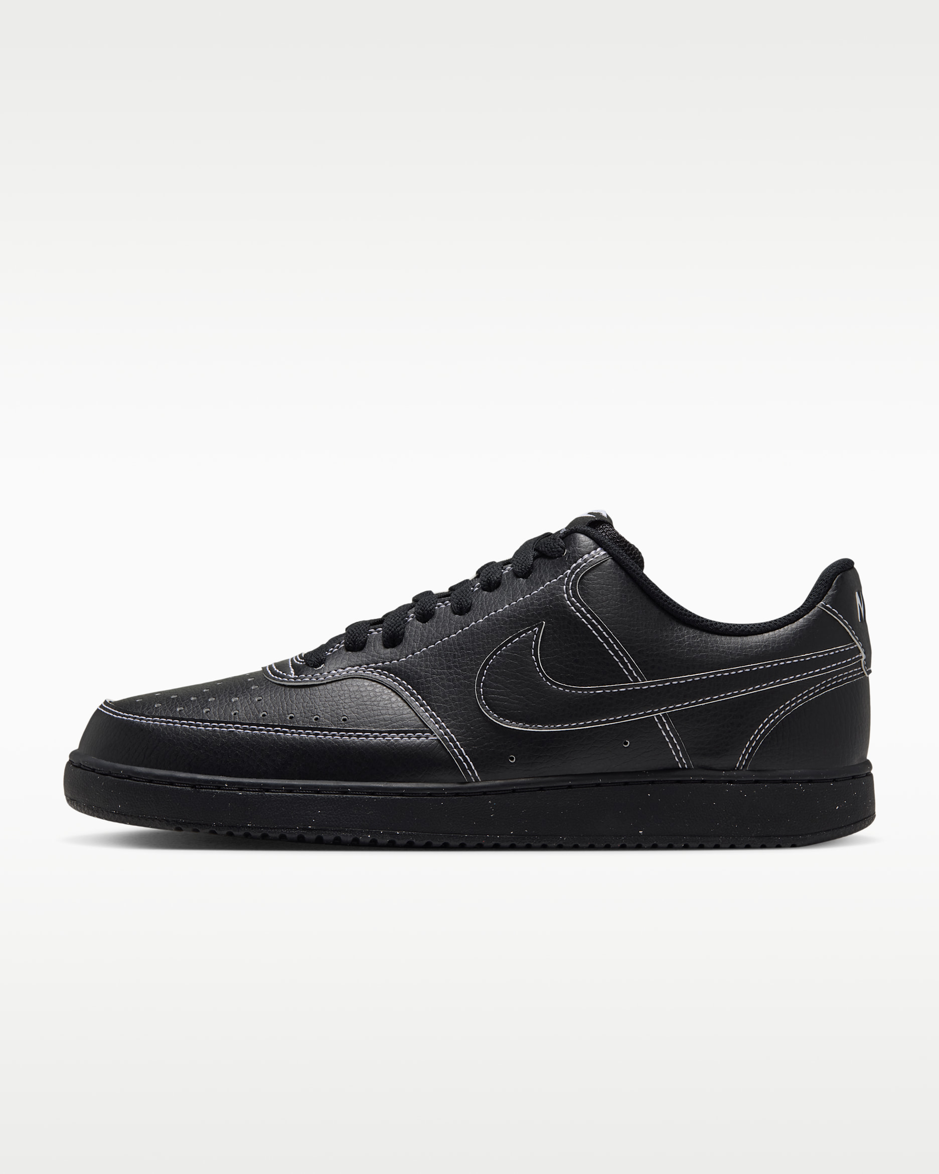 Tenis para hombre Nike Court Vision Low Next Nature - Negro/Blanco/Negro