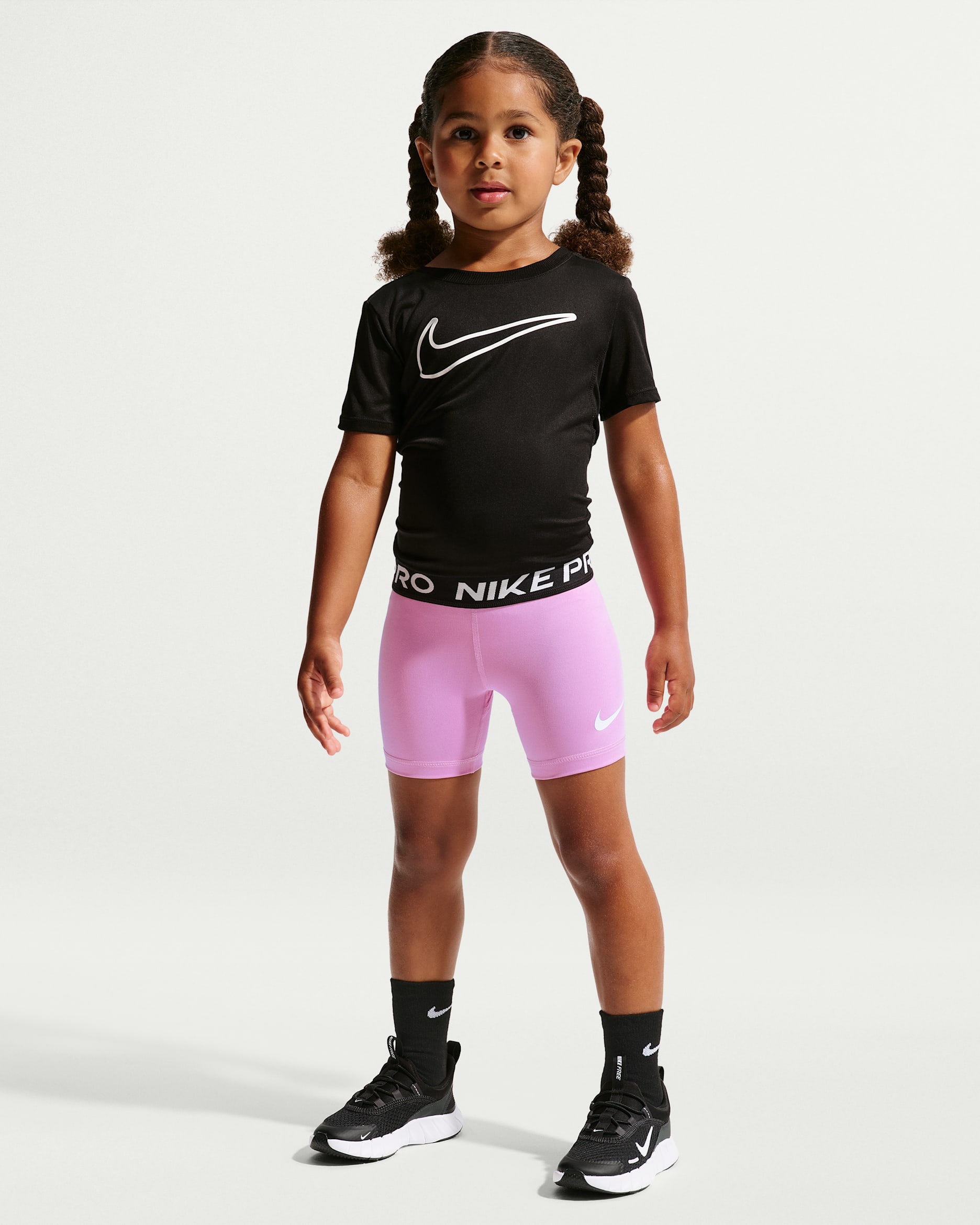 Nike Pro Little Kids' Dri-FIT Shorts - Purple