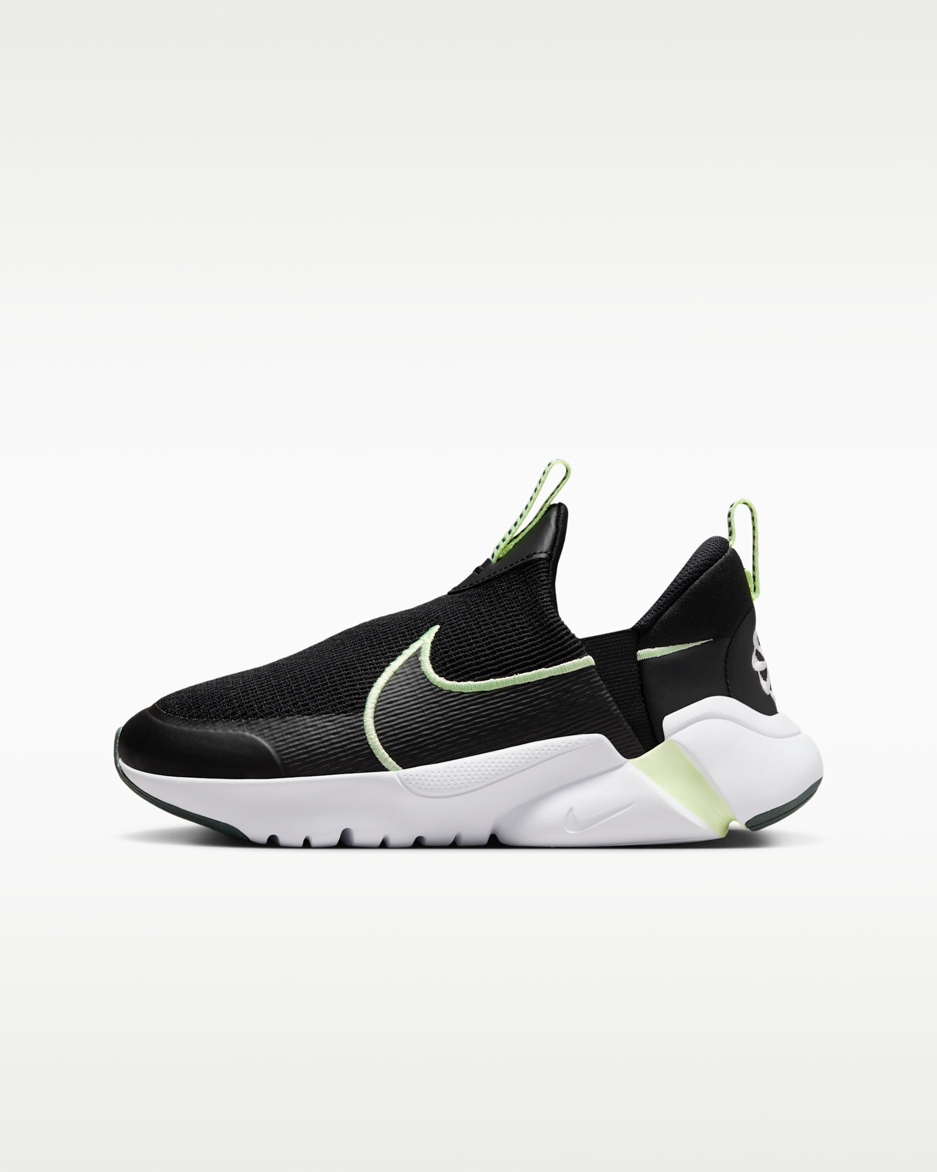 รองเท้าวิ่งเด็กโต Nike Flex Plus 2 - ดำ/Vintage Green/ขาว/Barely Volt