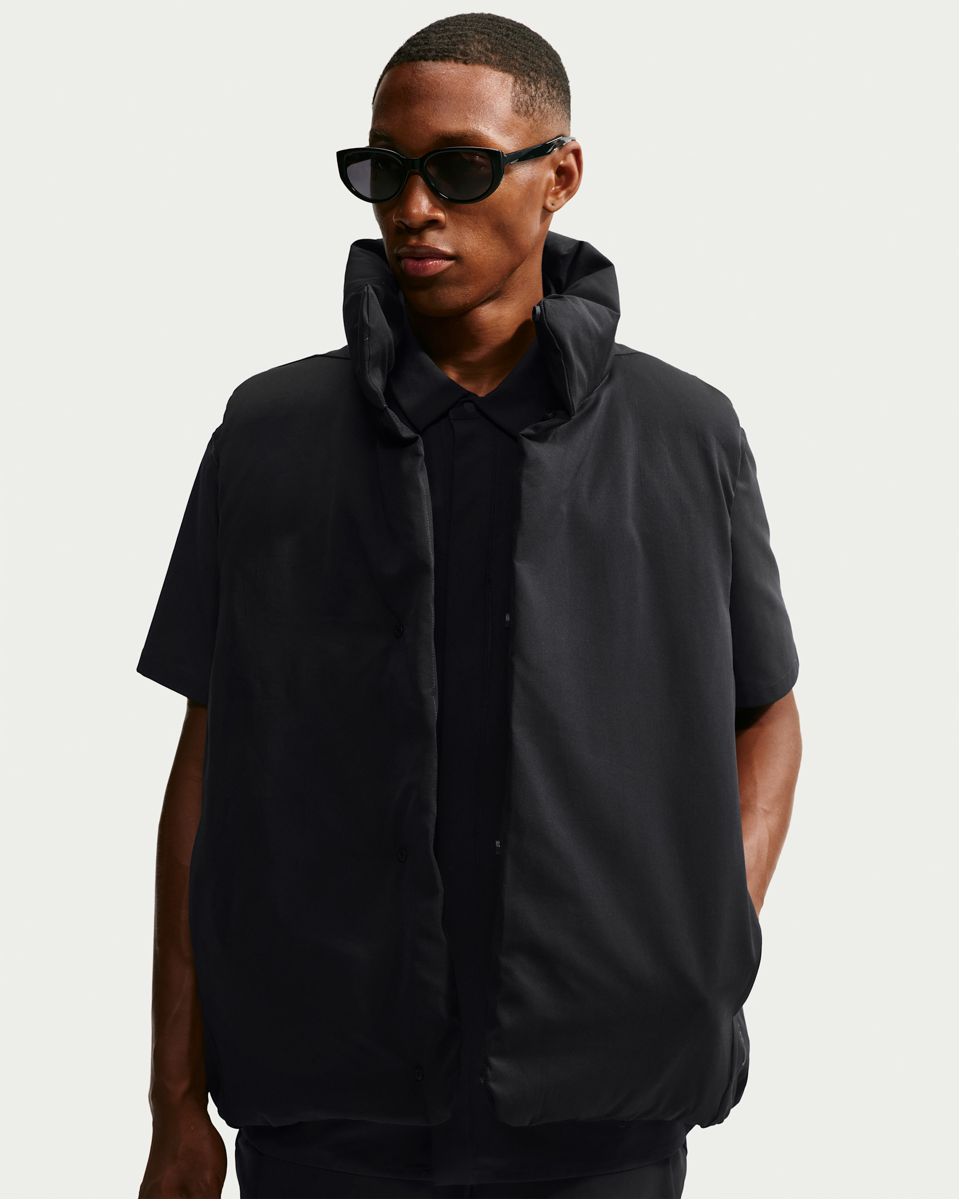 Veste sans manches en duvet Therma-FIT Nike 24.7 OuterCalm pour homme - Noir/Dark Smoke Grey
