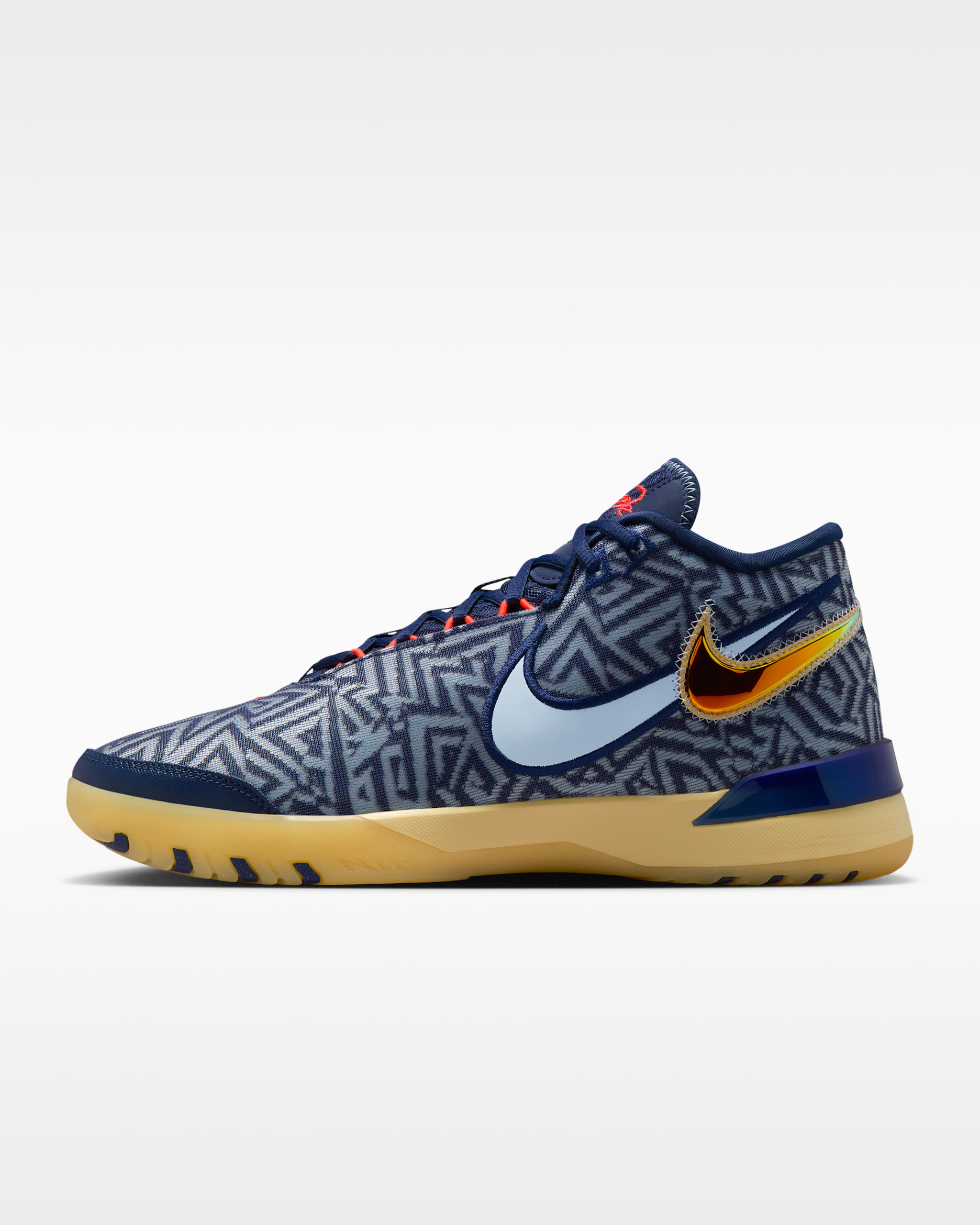 LeBron NXXT Genisus Basketball Shoes - Midnight Navy/Soft Yellow/Bright Crimson/Light Armory Blue