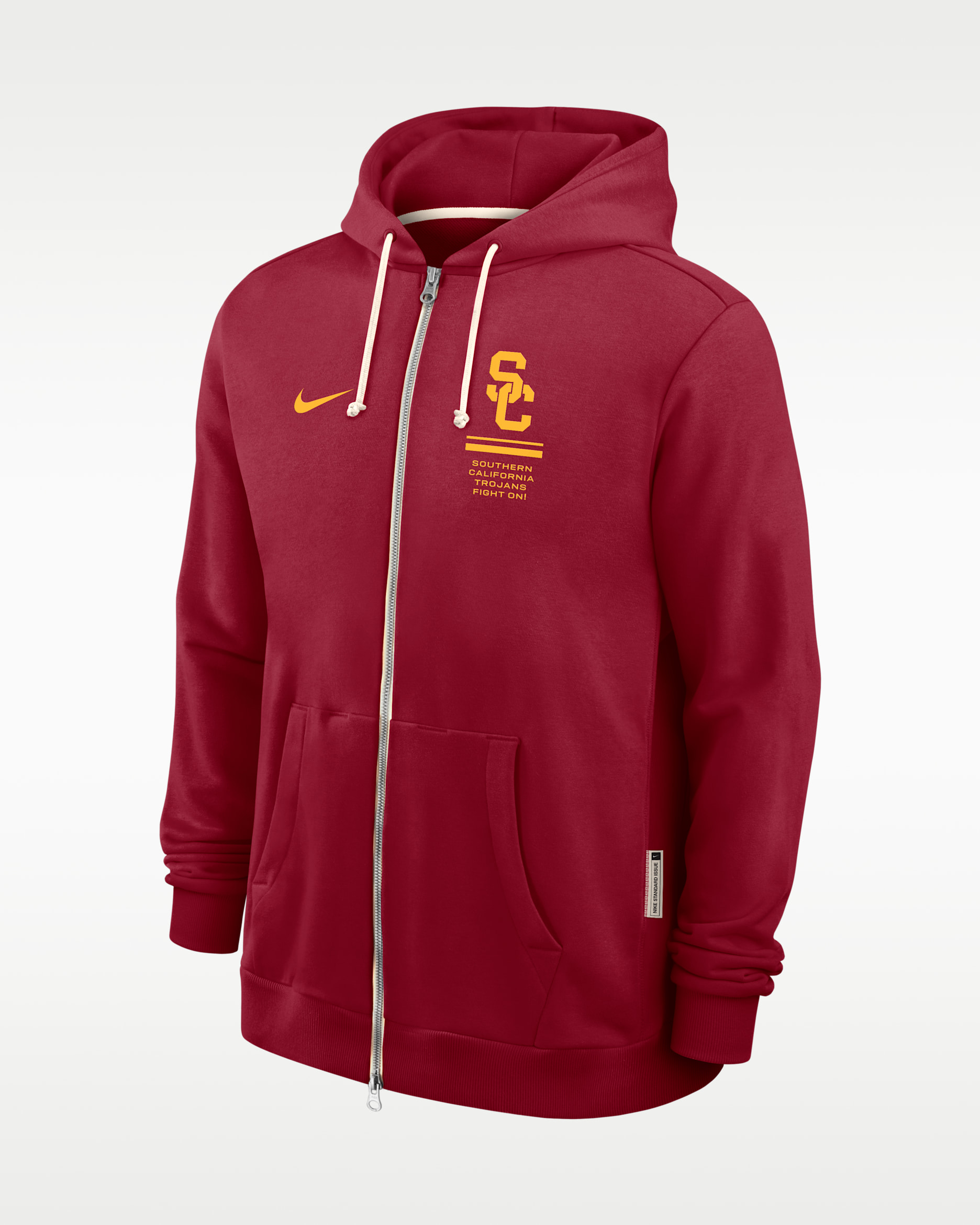USC Sideline Standard Issue Men's Nike Dri-FIT College Full-Zip Hoodie - Team Crimson