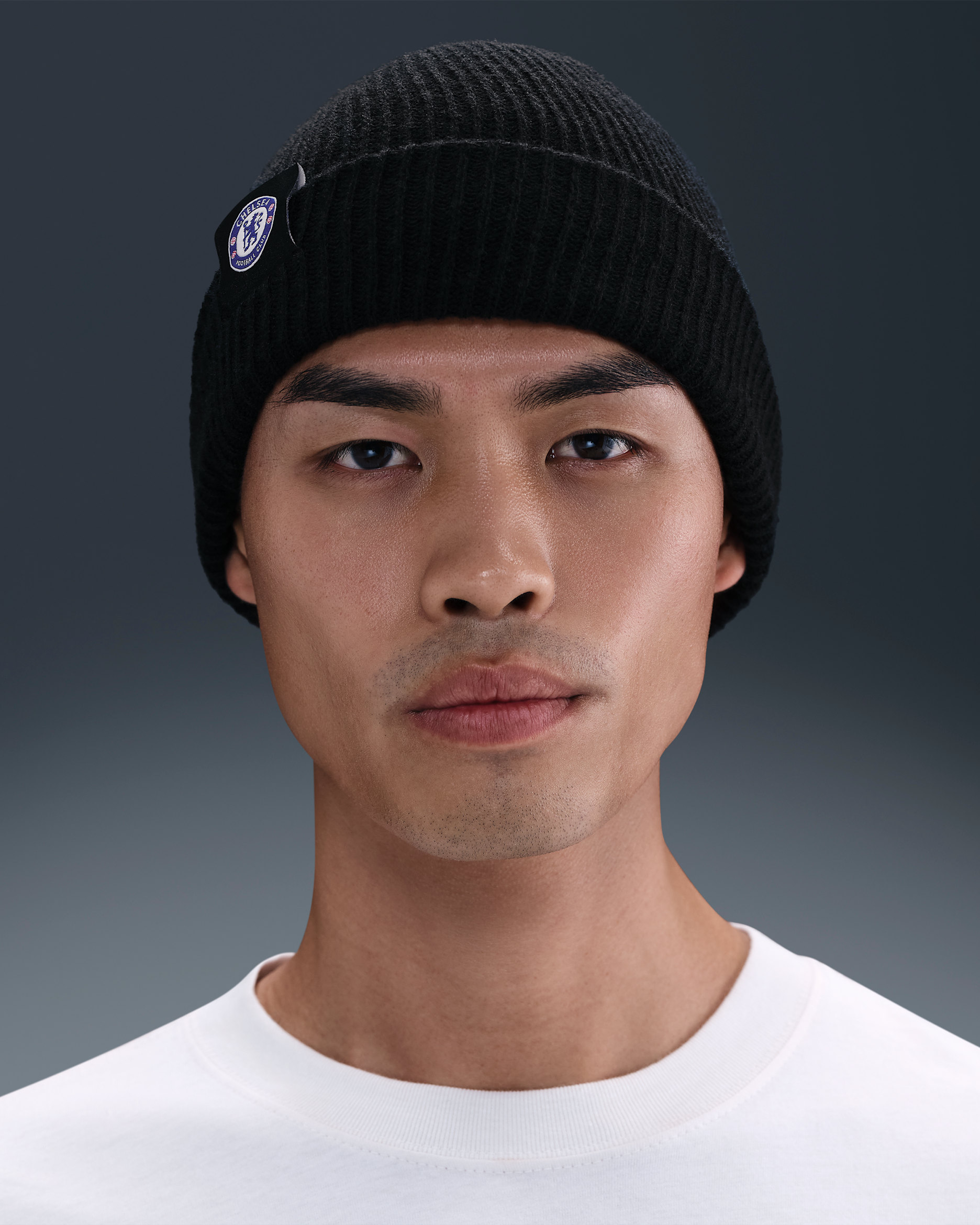 Chelsea Nike Terra Beanie - Schwarz/Weiß