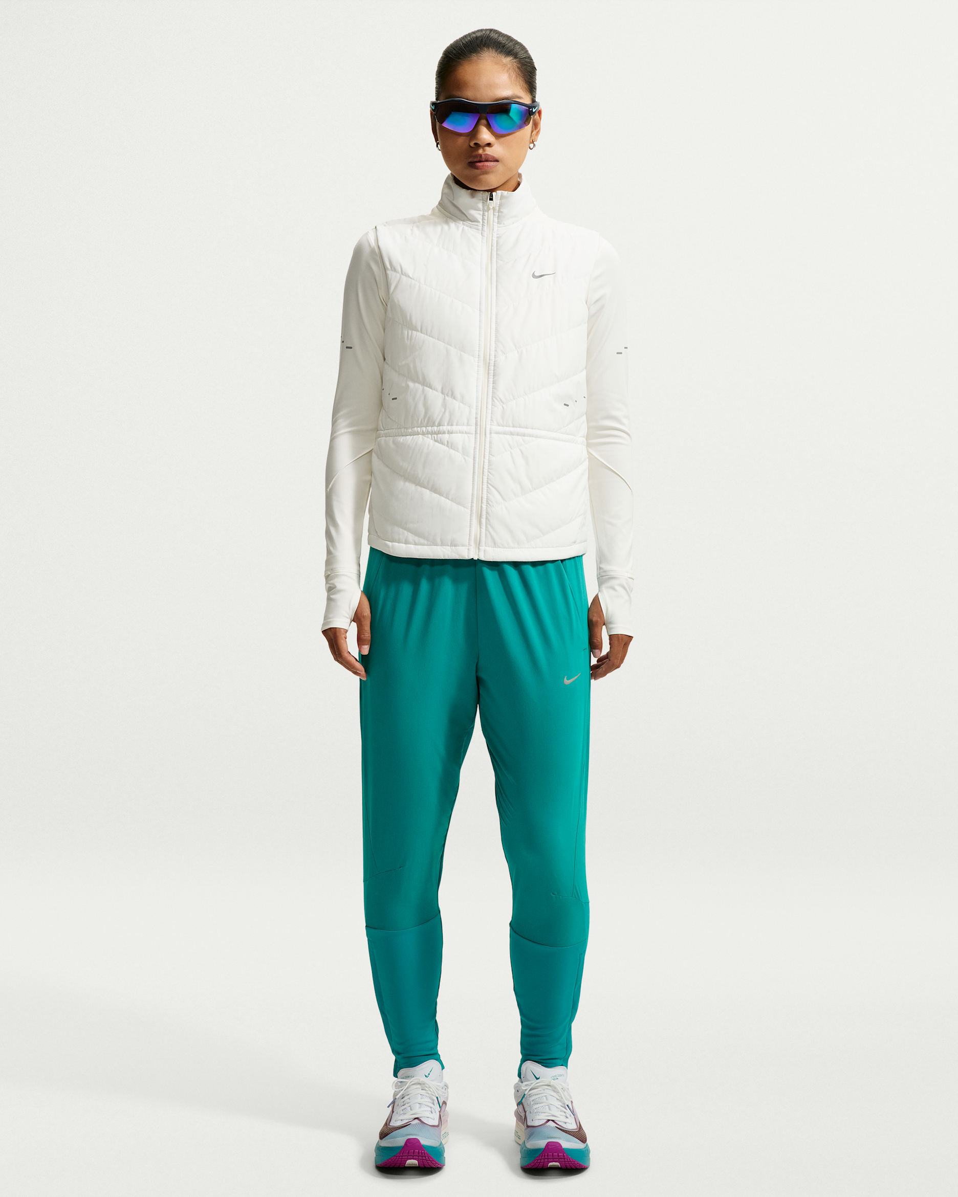 Nike Swift 女款 Dri-FIT 中腰跑步長褲 - Energy