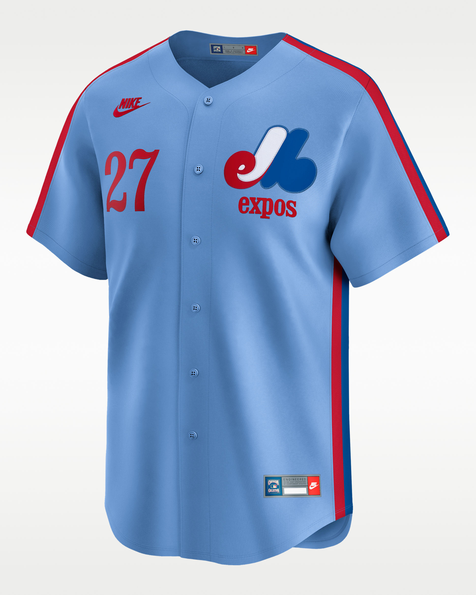 Vladimir Guerrero Montreal Expos Cooperstown Men's Nike Dri-FIT MLB Limited Jersey - Blue