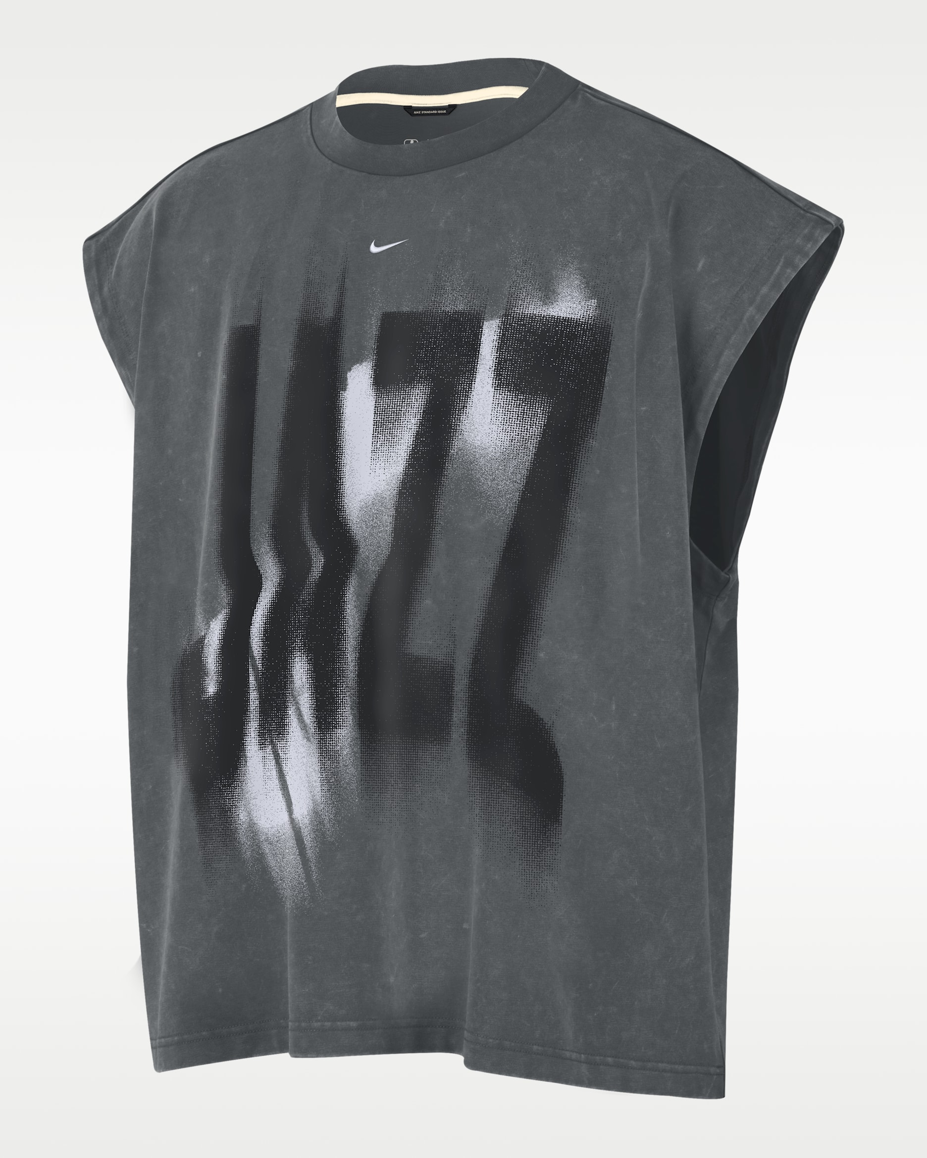 Utah Jazz Standard Issue Men's Basketball Sleeveless Top - Iron Grey/White