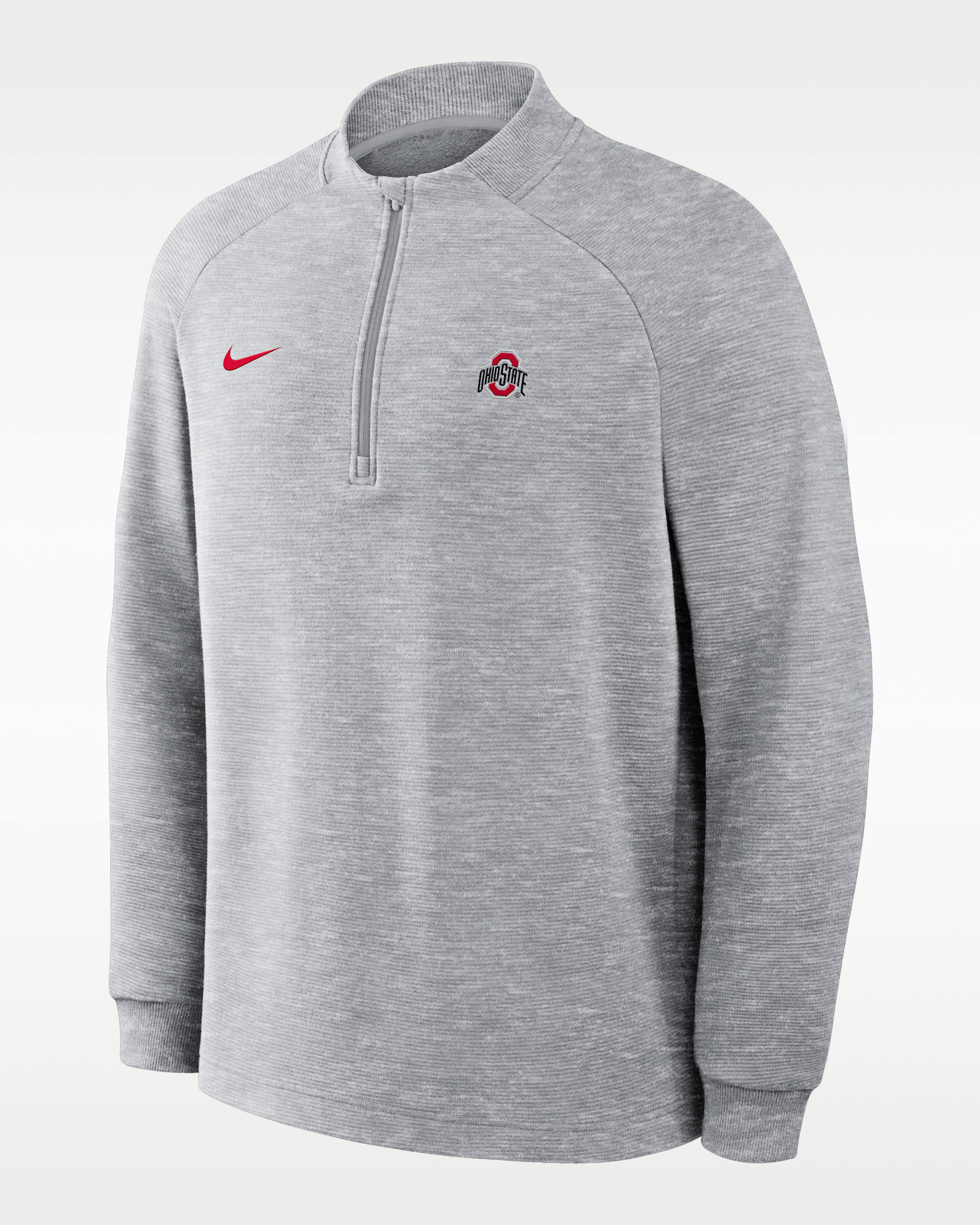 Ohio State Par Men's Nike Therma-FIT College Half-Zip Pullover - Grey