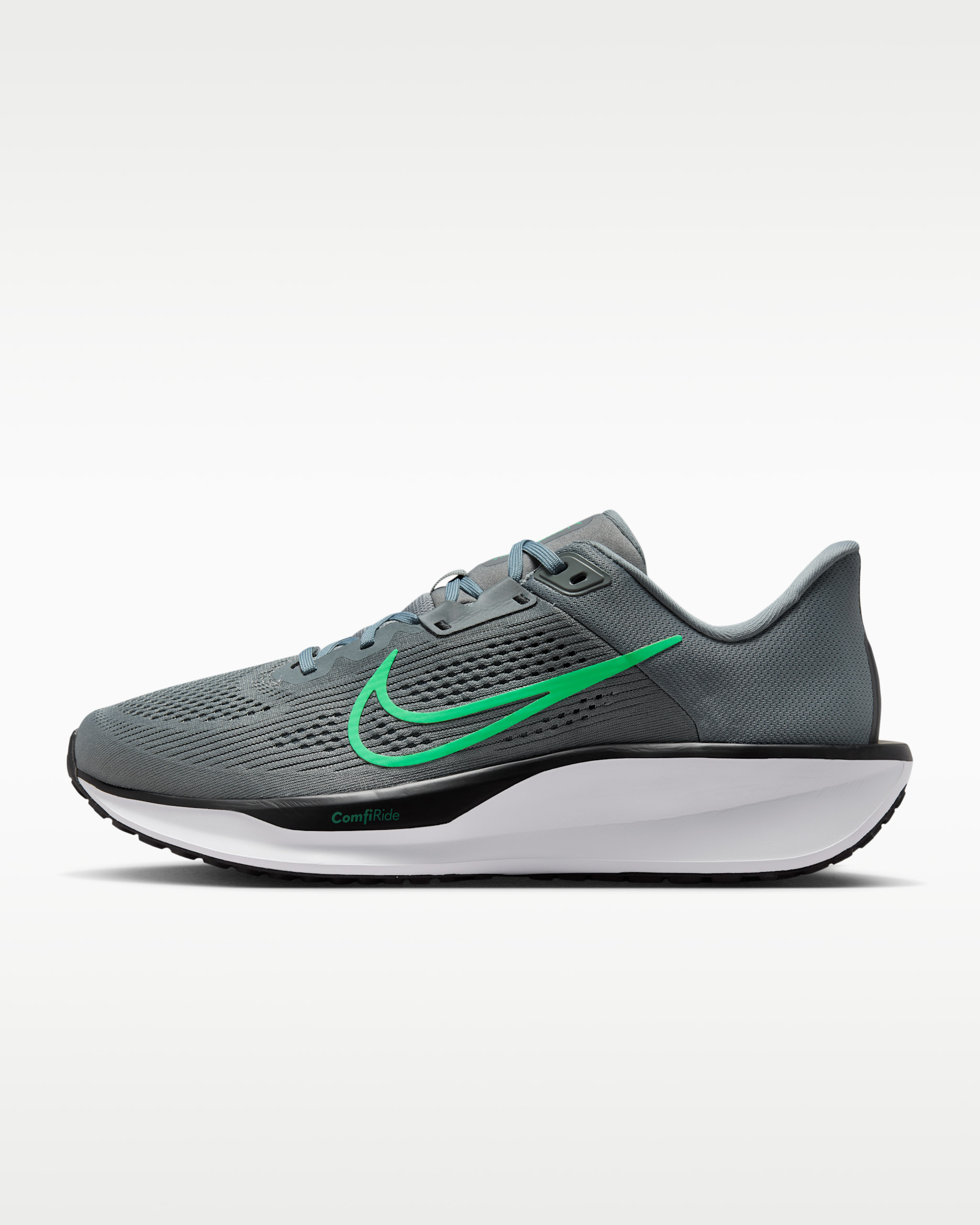 Nike Quest 6 Men's Road Running Shoes - Smoke Grey/Black/White/Green Shock
