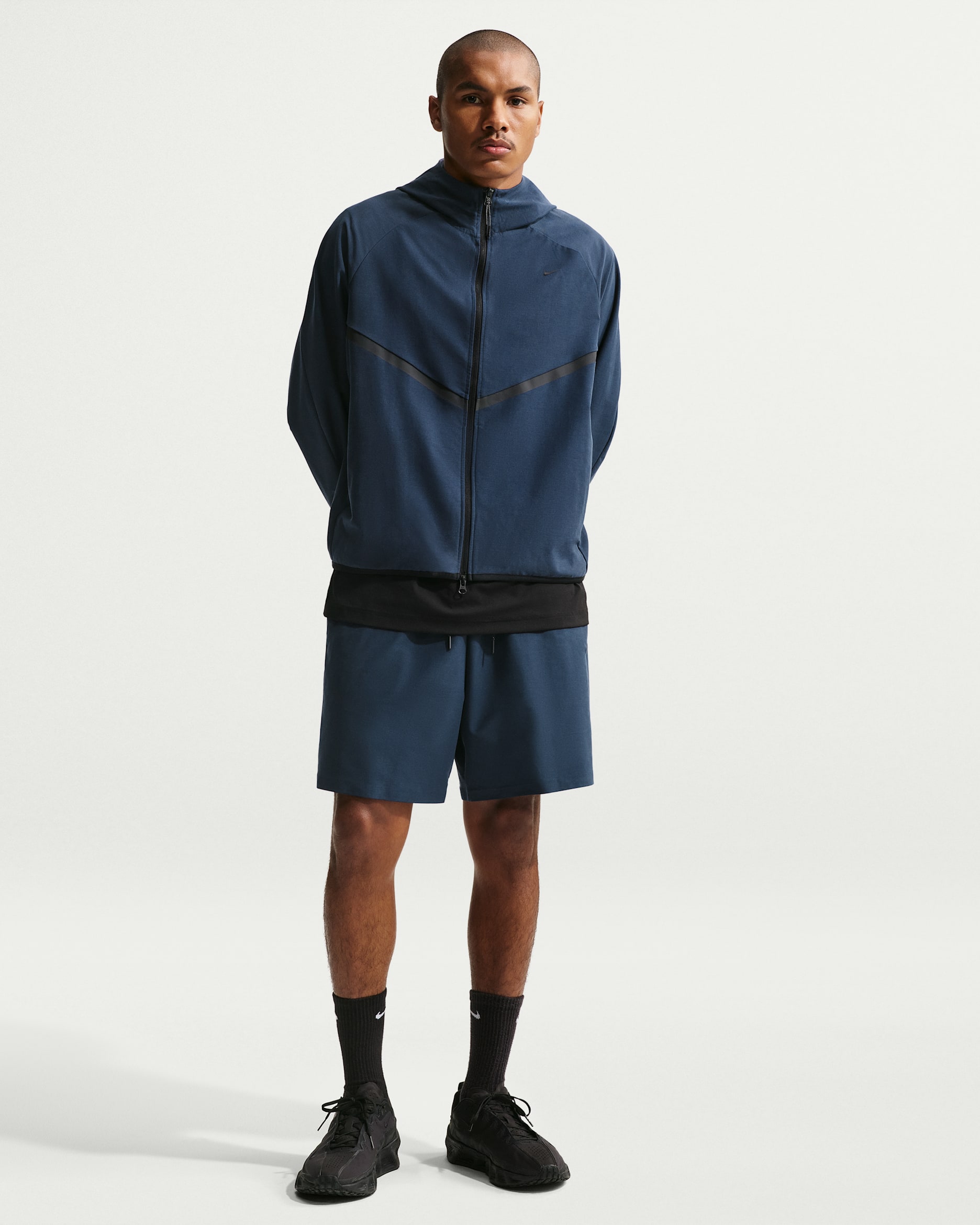 Shorts de tejido Knit Dri-FIT Shori para hombre Nike Tech - Obsidiana/Negro