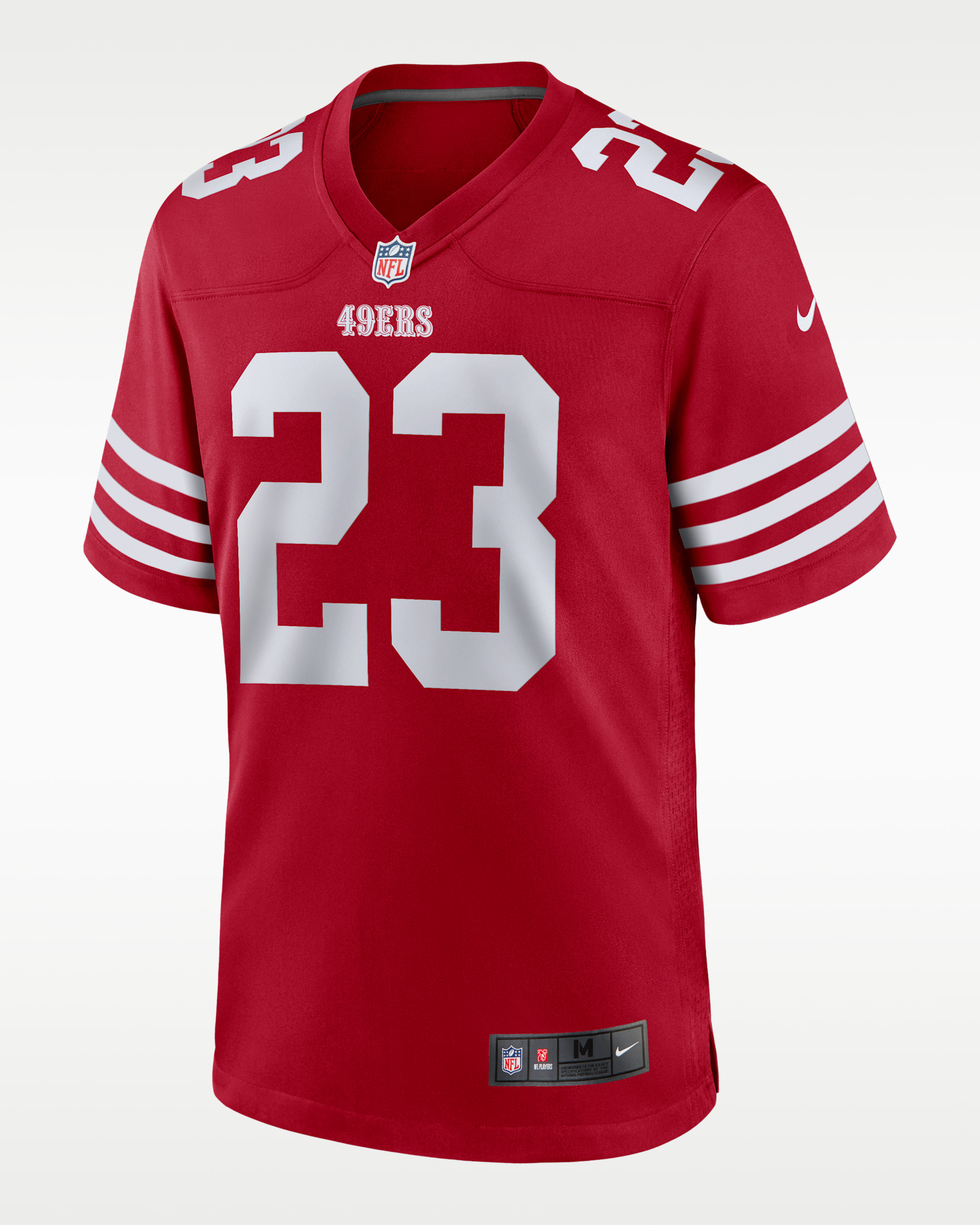 Jersey de fútbol americano para hombre NFL San Francisco 49ers (Christian McCaffrey) - Rojo juego