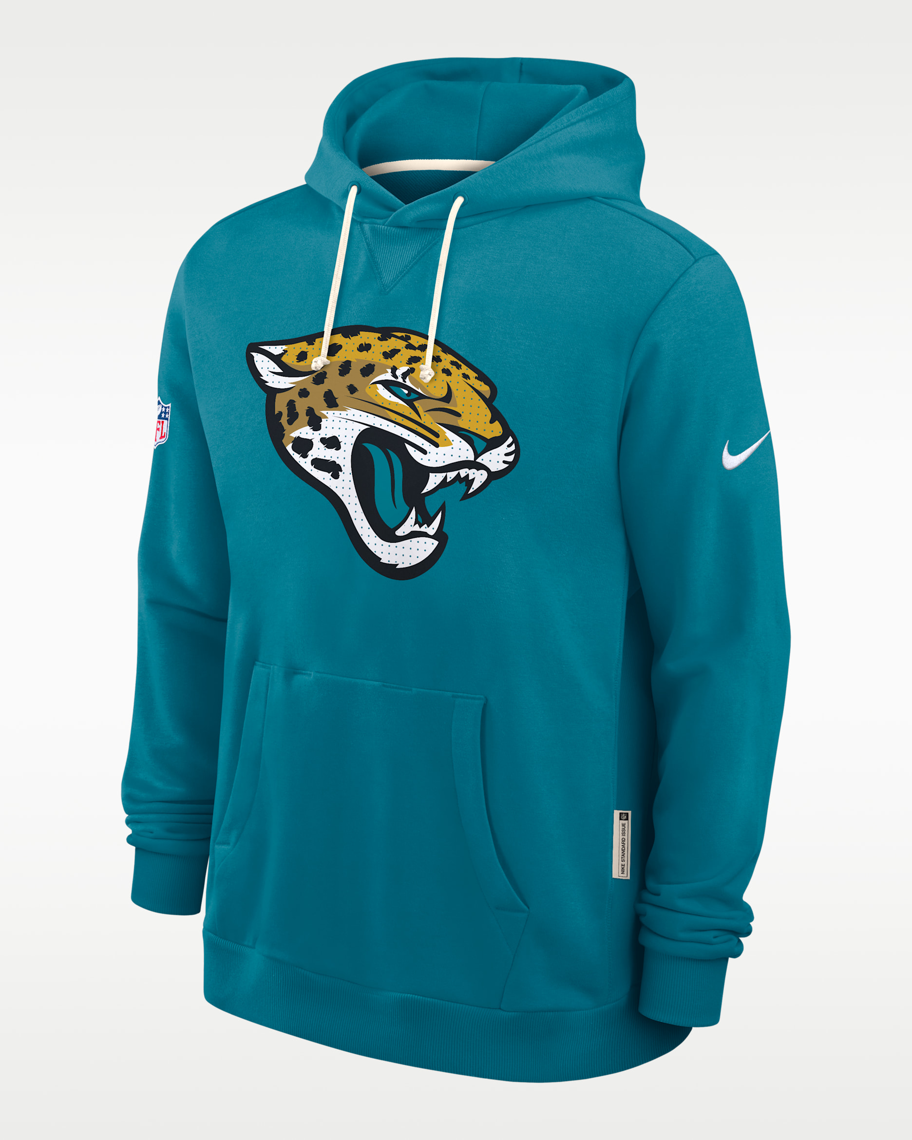 Sudadera con gorro sin cierre Nike Dri-FIT de la NFL para hombre Jacksonville Jaguars Initial Home Sideline - Azul verdoso