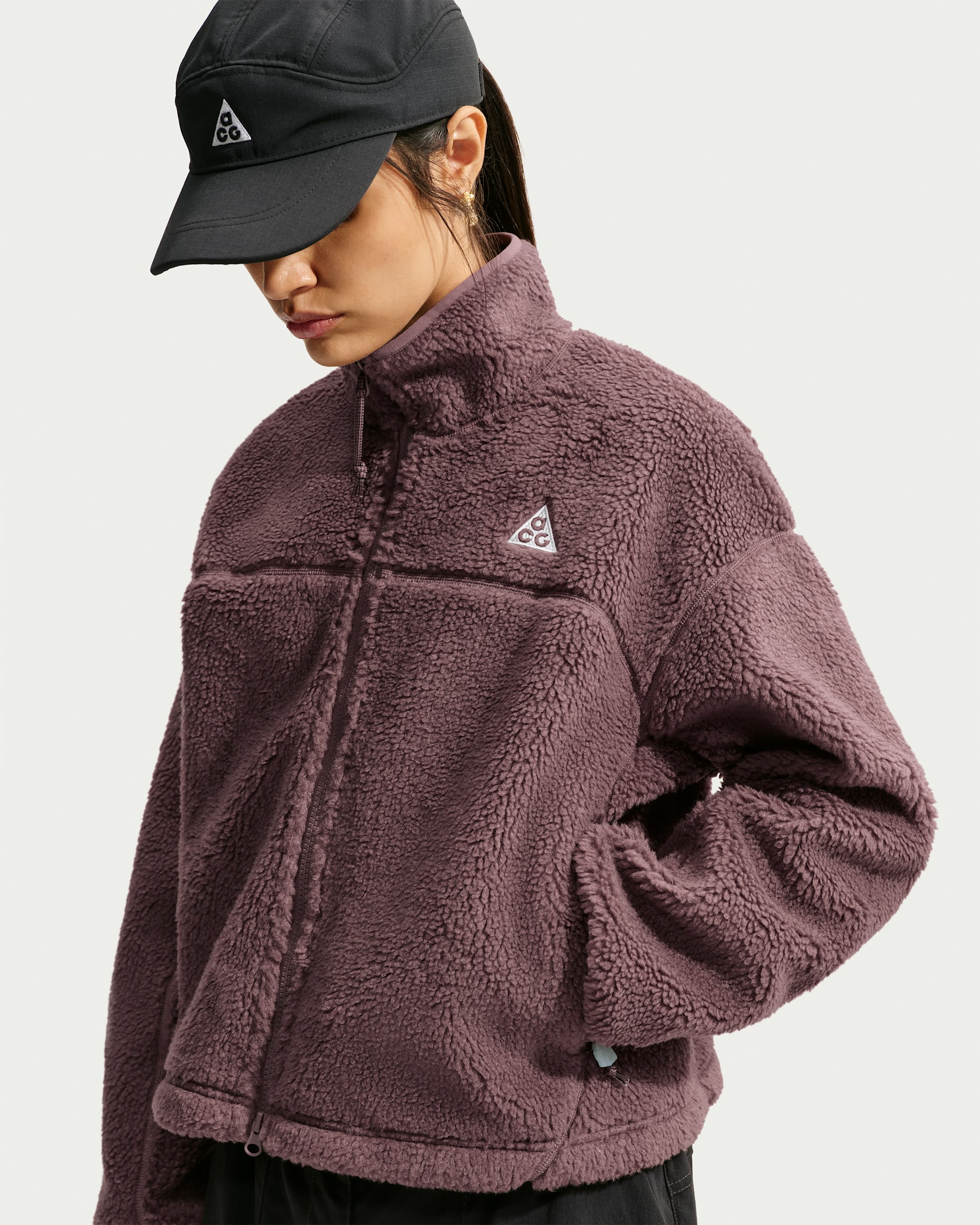 ACG Canwell Glacier Women's Therma-FIT ADV Full-Zip Jacket - Tattoo/Cream II/Summit White