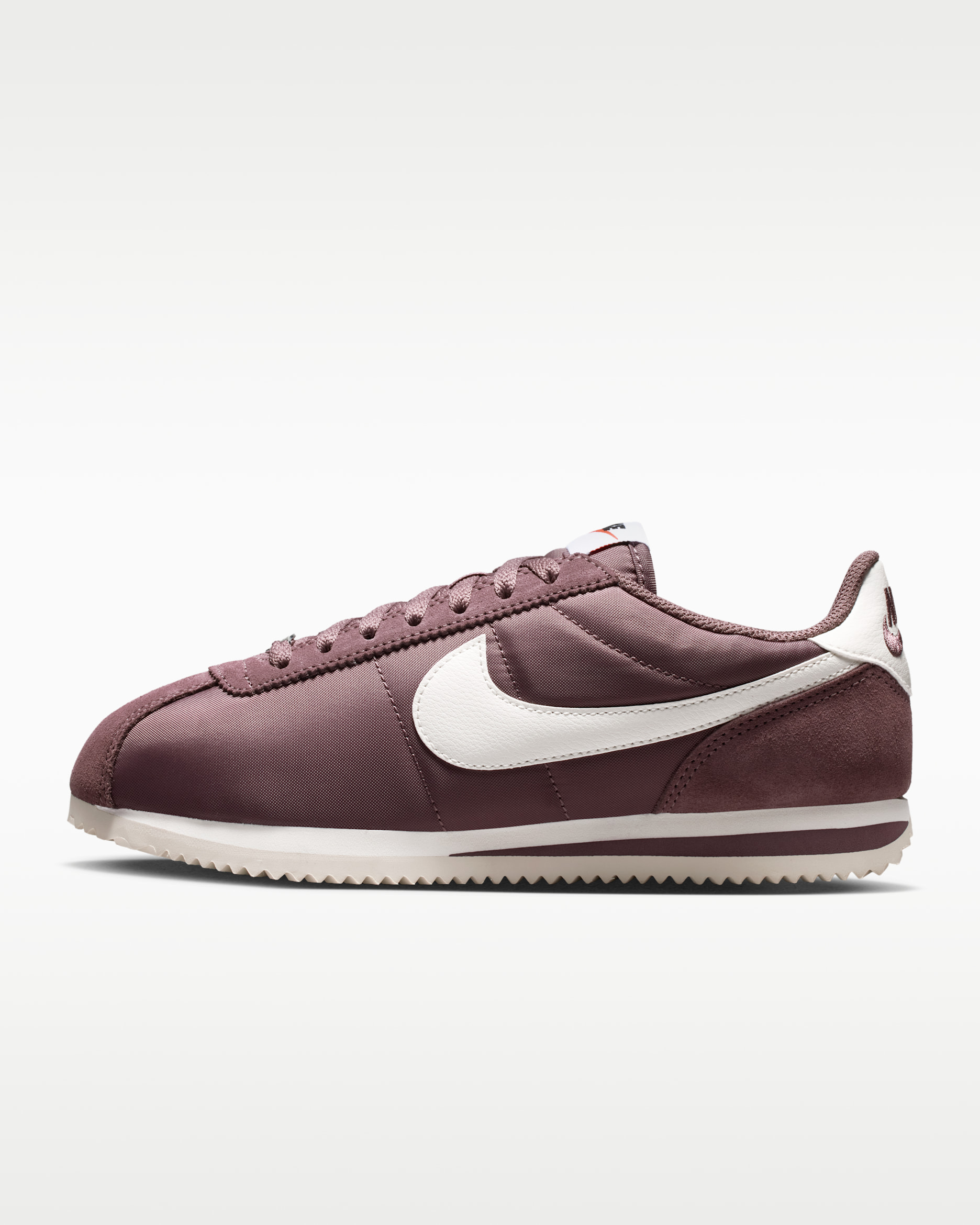 Nike Cortez Textile Women's Shoes - Tattoo/Black/Safety Orange/Sail