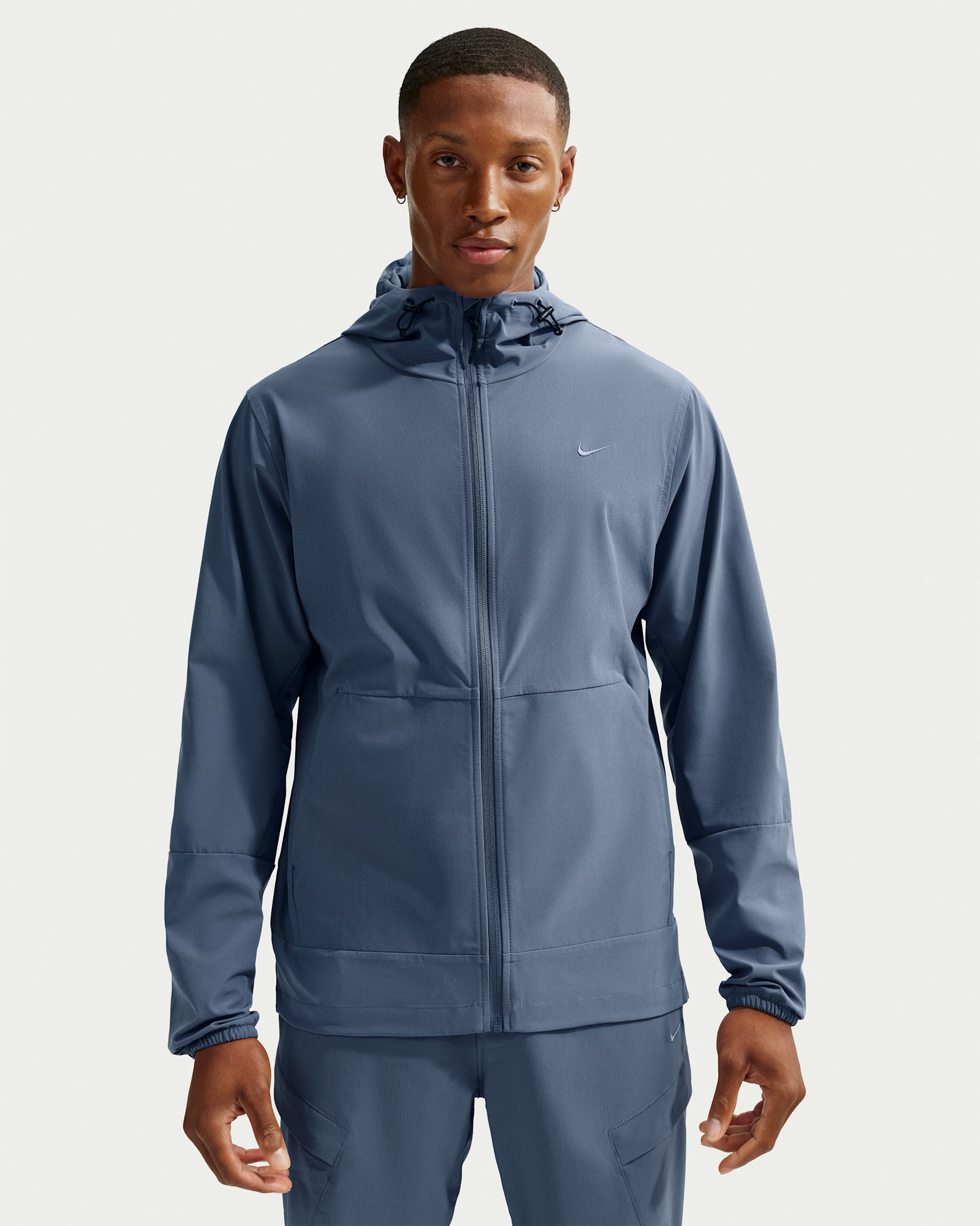 Nike Unlimited Men's Repel Hooded Versatile Jacket - Diffused Blue/Black/Diffused Blue