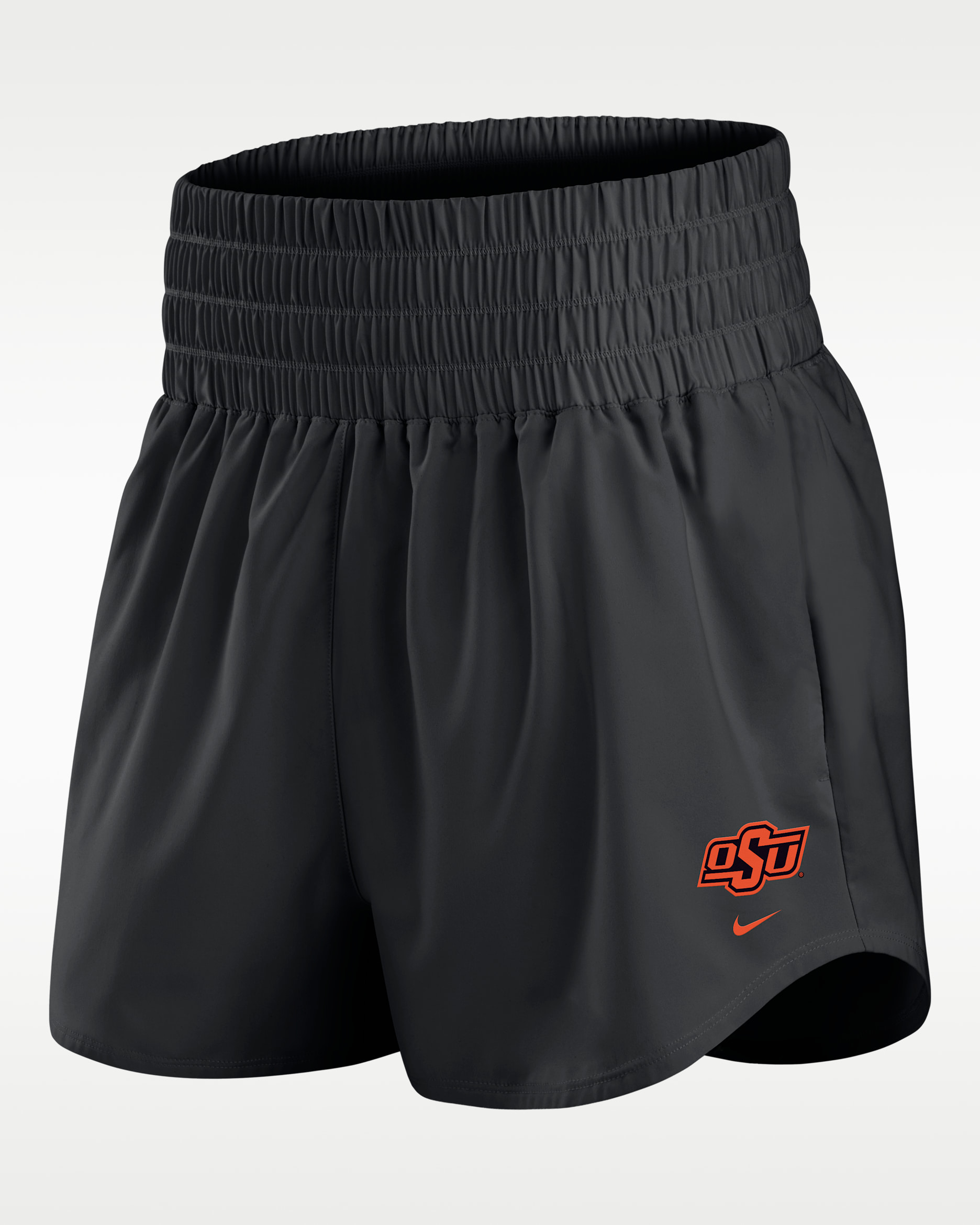 Shorts universitarios Nike Dri-FIT para mujer Oklahoma State Primary Logo One - Negro