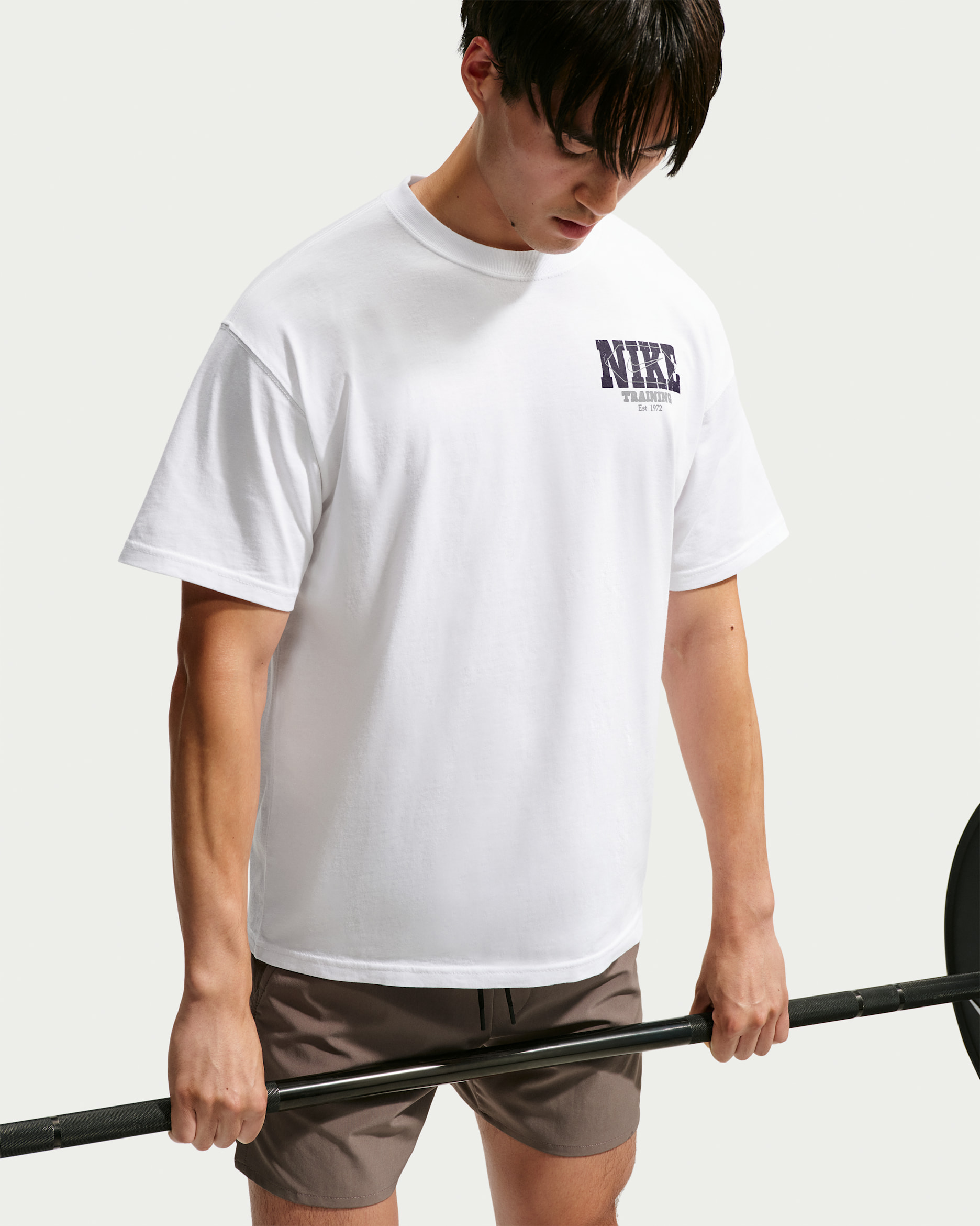 Nike Men's T-Shirt - White/Purple Dynasty