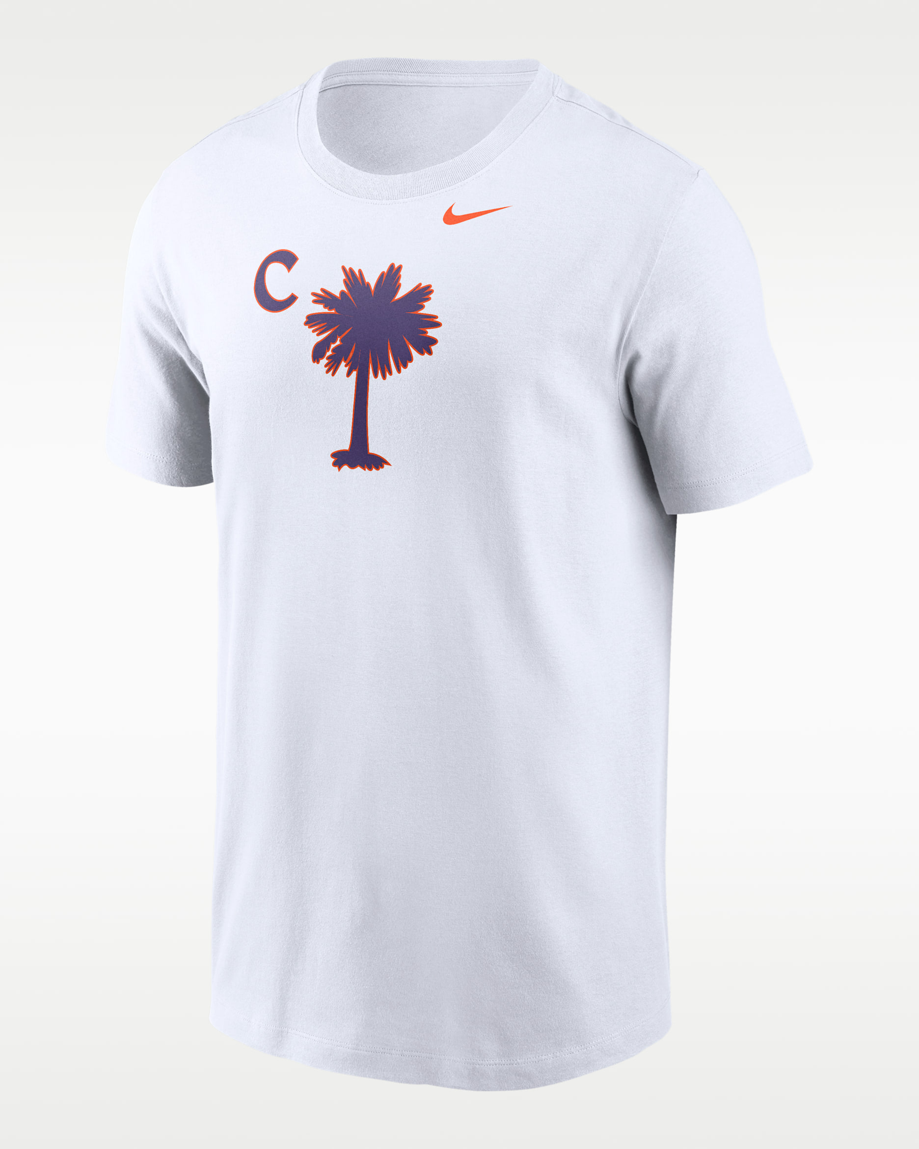 Clemson Palmetto C Men's Nike College T-Shirt - White