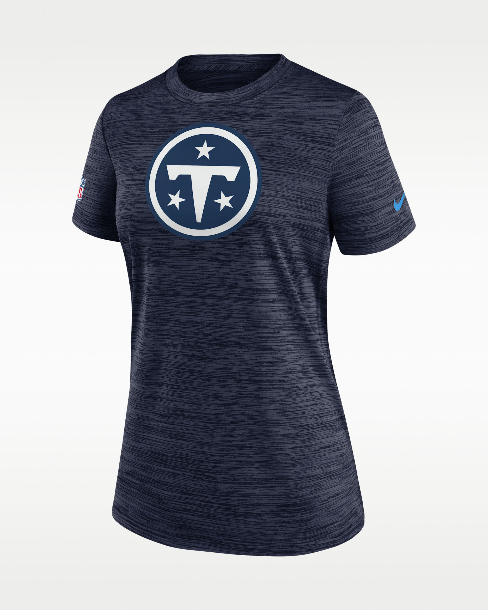 Tennessee Titans Rivalries Collection Sideline Velocity Women's Nike Dri-FIT NFL T-Shirt - College Navy
