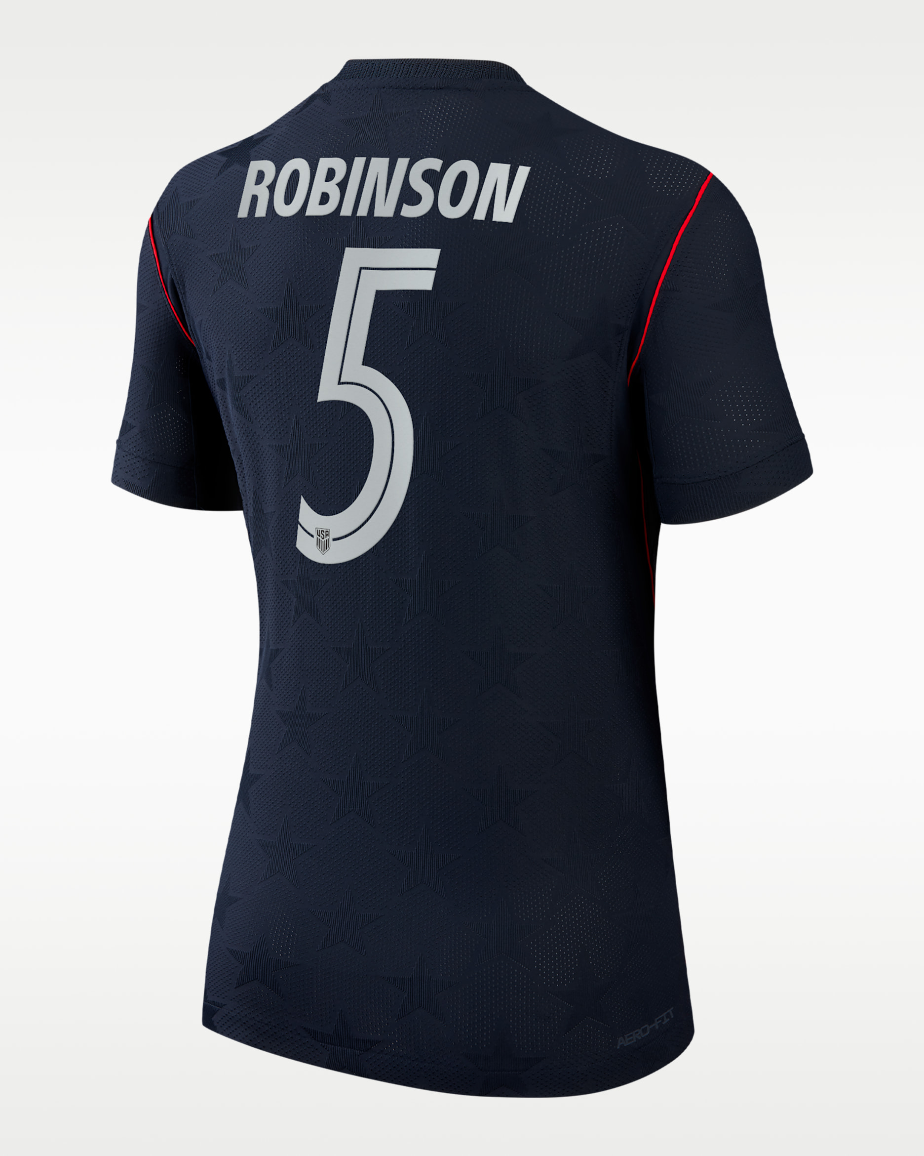 Antonee Robinson USMNT 2026 Match Away Women's Nike Aero-FIT Soccer Jersey - College Navy
