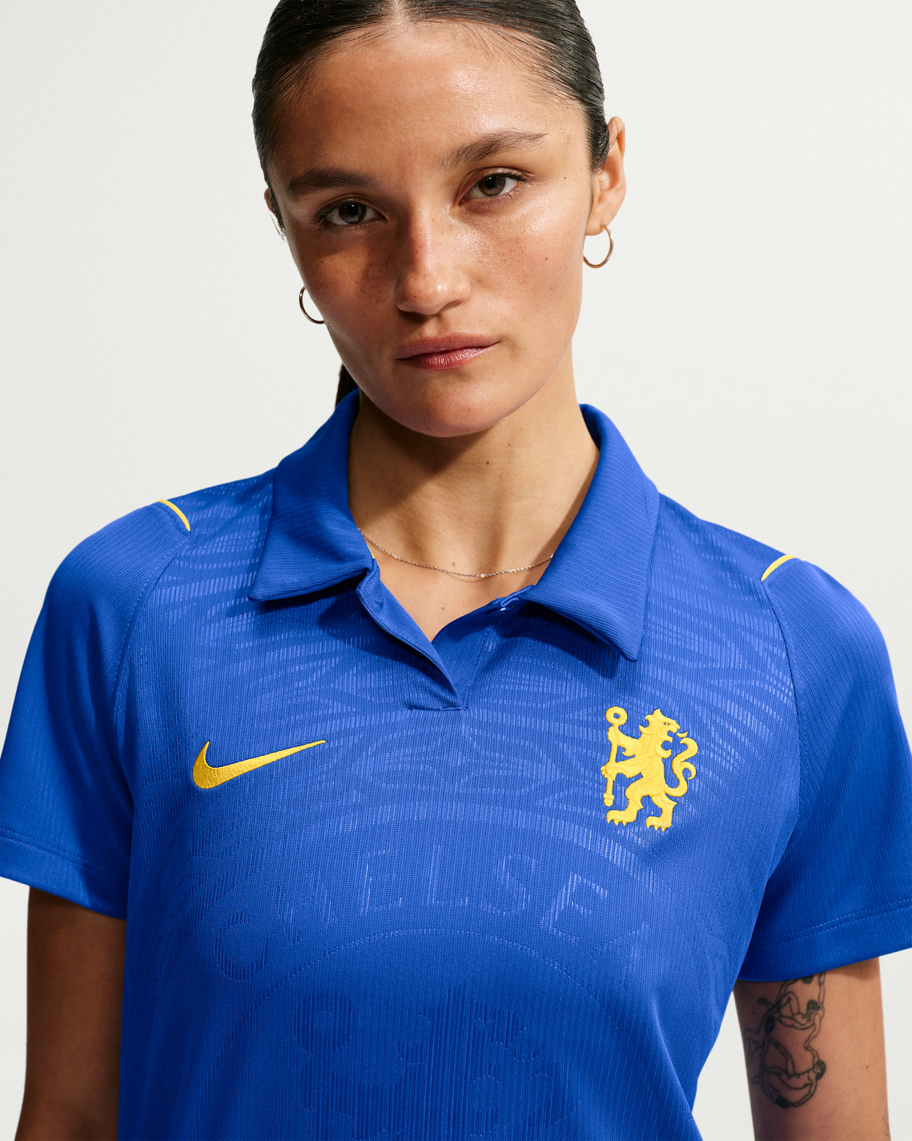 Maillot de foot Replica Nike Dri-FIT Chelsea FC 2026/27 Stadium Domicile pour femme - Bright Blue/Midwest Gold/Midwest Gold