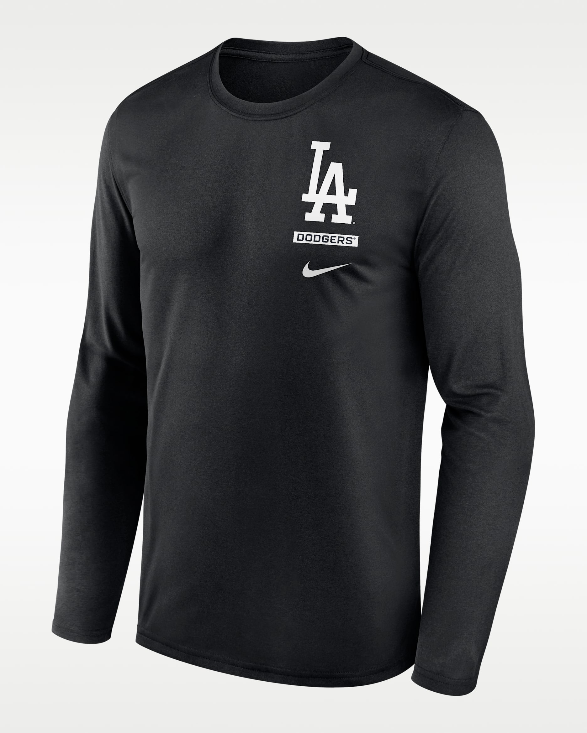 Los Angeles Dodgers 2-Hit Legend Men's Nike Dri-FIT MLB Long-Sleeve T-Shirt - Black
