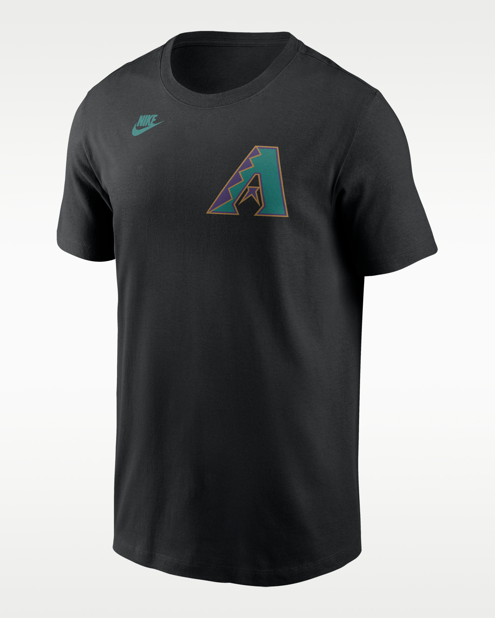 Playera Nike de la MLB para hombre Randy Johnson Arizona Diamondbacks Cooperstown Fuse - Negro