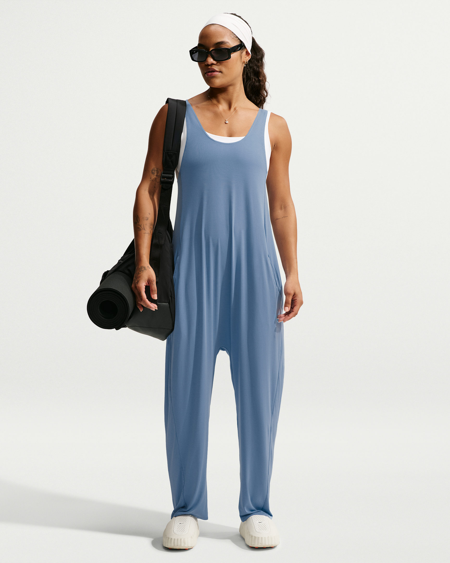 Nike Zenvy Women's Jumpsuit - Work Blue/White