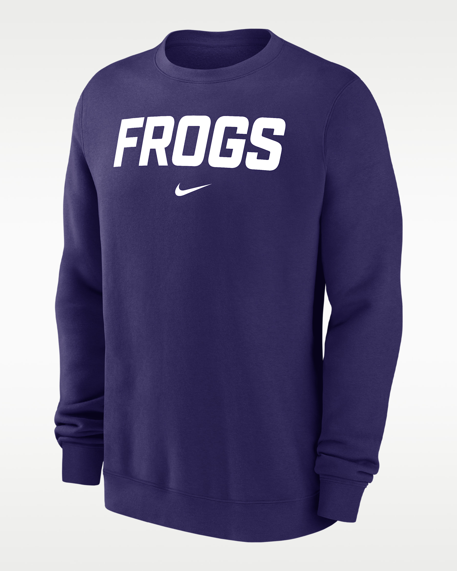 TCU Horned Frogs Club Fleece Men's Nike NCAA Pullover Crew-Neck Sweatshirt - New Orchid