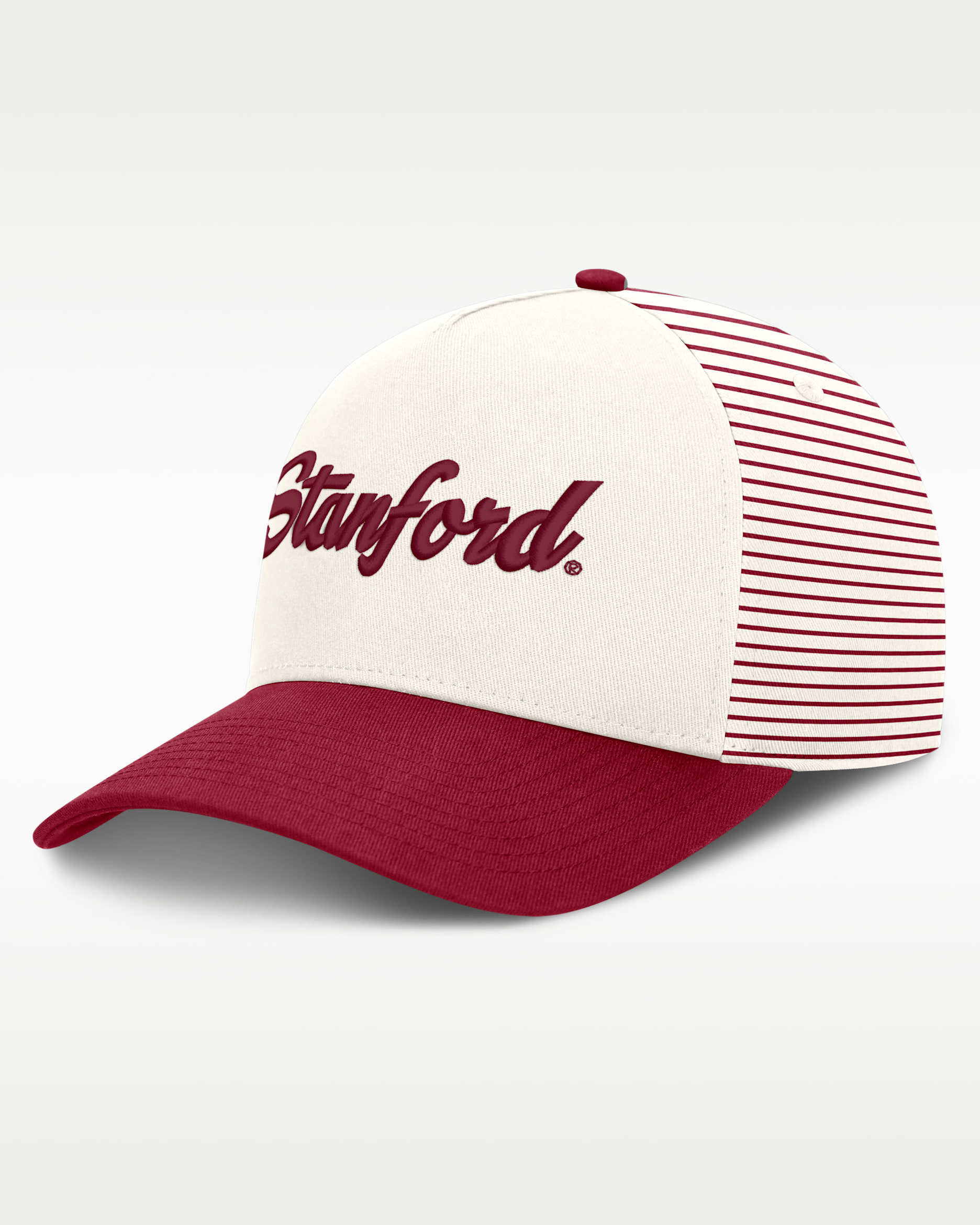 Stanford Rise Men's Nike Dri-FIT College A-Frame Adjustable Hat - White