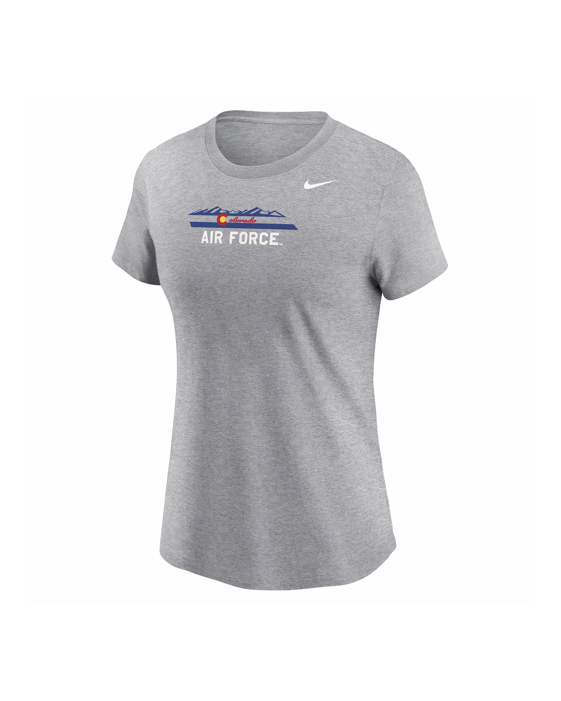 Playera universitaria Nike para mujer Air Force - Gris