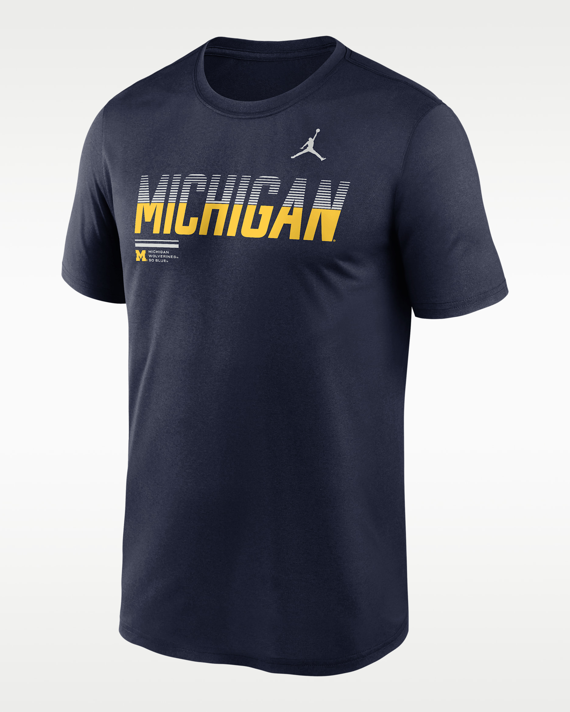 Michigan Sideline Legend Men's Jordan Brand Dri-FIT College T-Shirt - College Navy